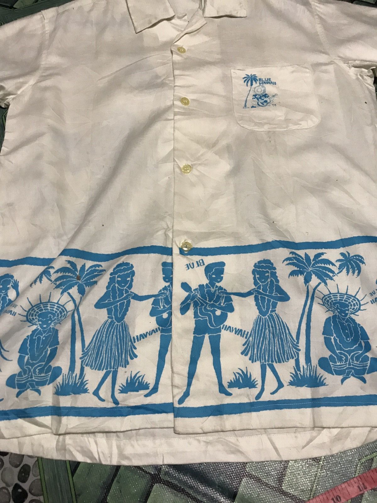 Vintage RARE ELVIS PRESLEY BLUE HAWAII SOUNDTRACK SHIRT UP Size US M / EU 48-50 / 2 - 8 Thumbnail