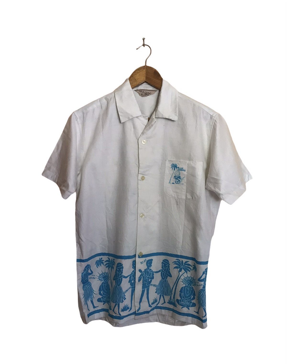 Vintage RARE ELVIS PRESLEY BLUE HAWAII SOUNDTRACK SHIRT UP Size US M / EU 48-50 / 2 - 4 Thumbnail