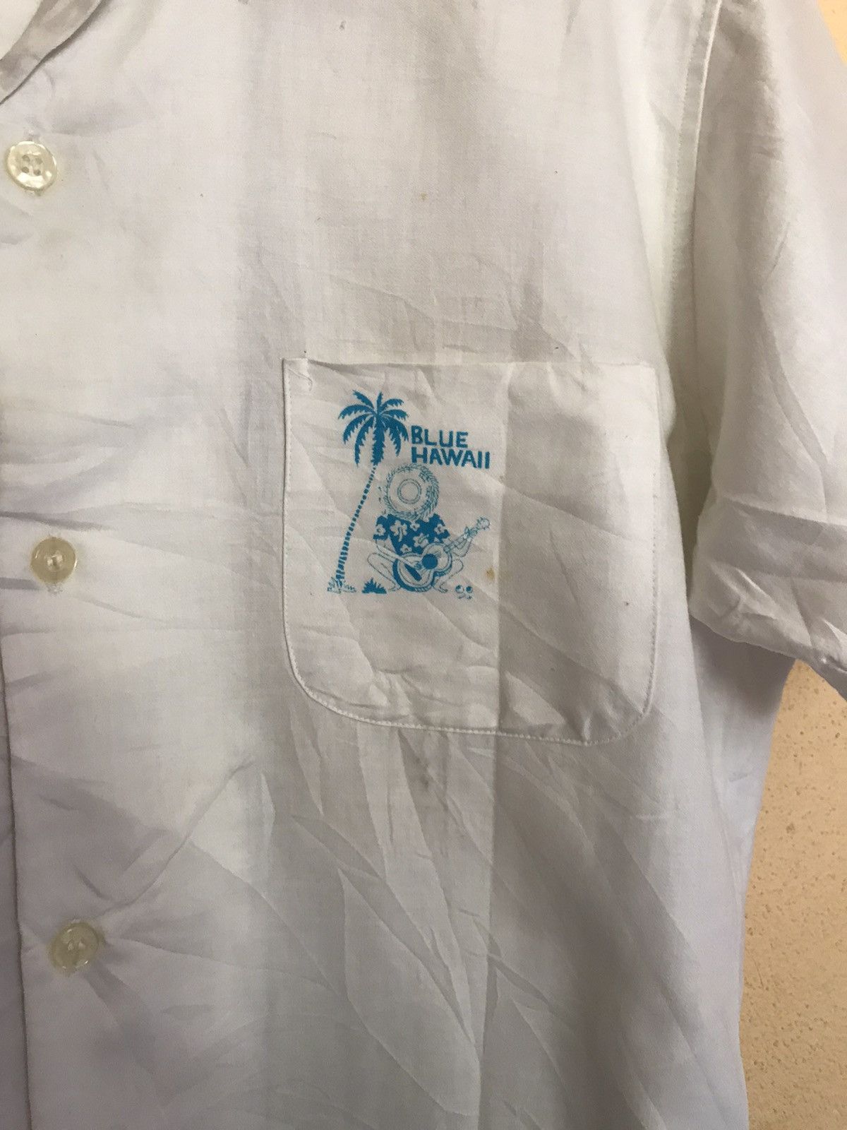 Vintage RARE ELVIS PRESLEY BLUE HAWAII SOUNDTRACK SHIRT UP Size US M / EU 48-50 / 2 - 7 Thumbnail