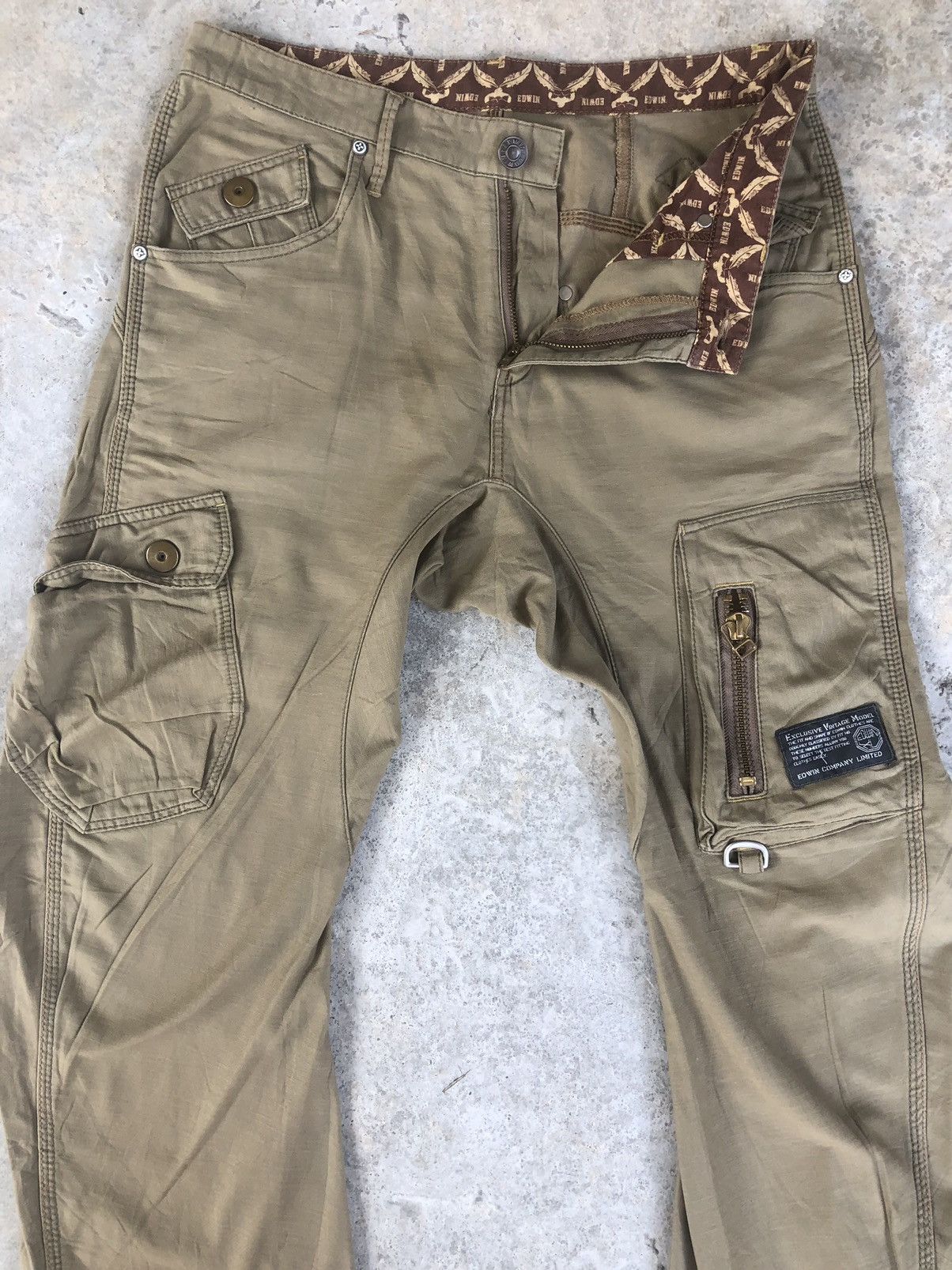 Seditionaries edwin cargo pants multipocket back buckle M Size US 33 - 3 Thumbnail