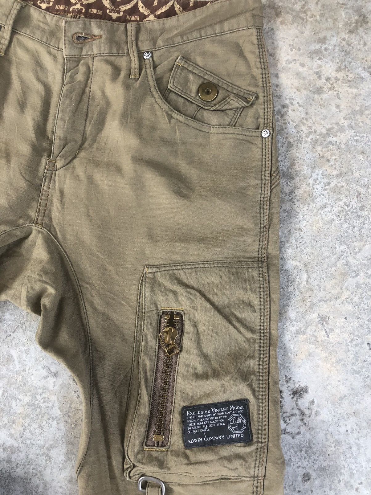 Seditionaries edwin cargo pants multipocket back buckle M Size US 33 - 5 Thumbnail