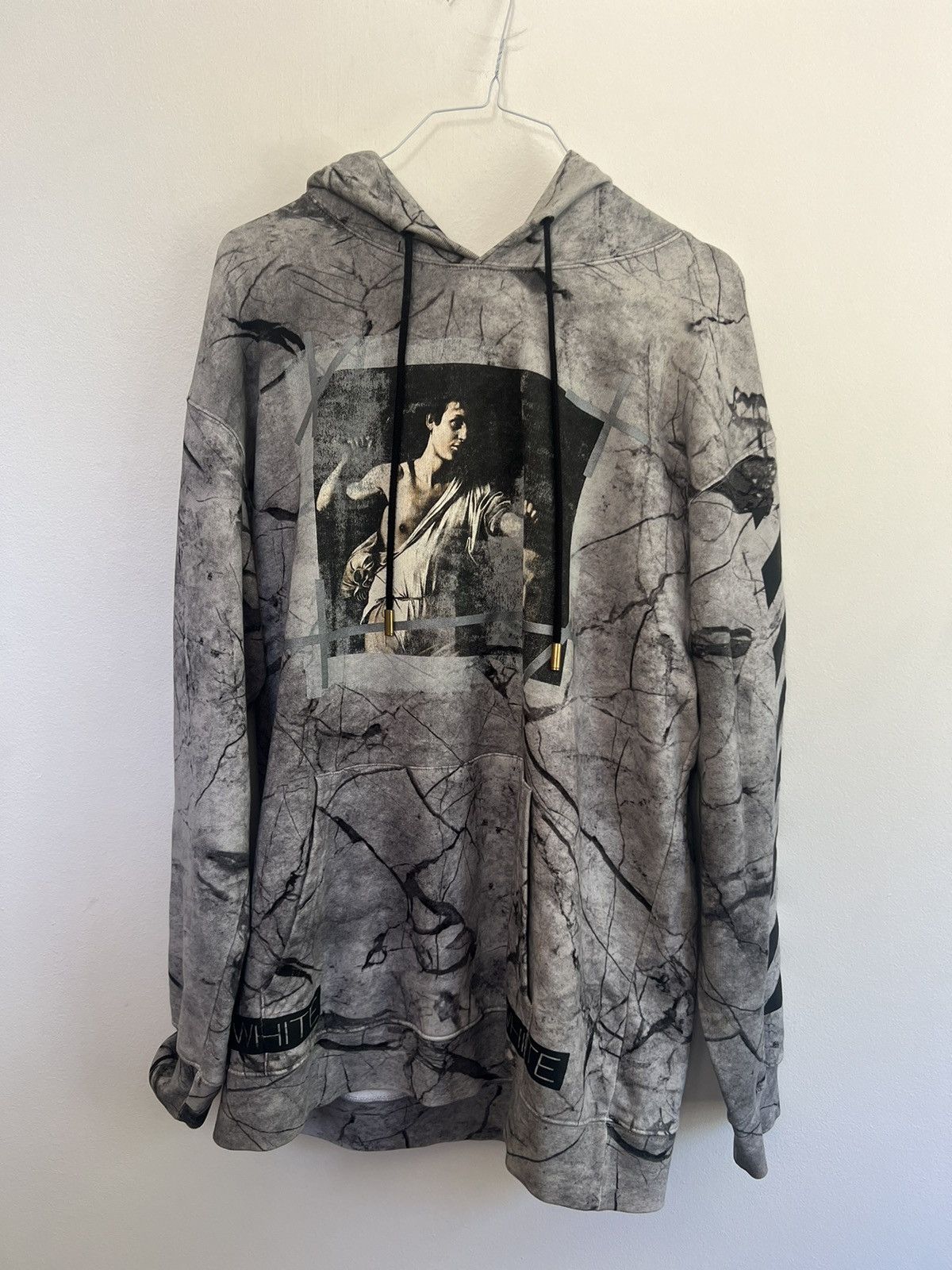 Off-White Off Marble Caravaggio limited hoodie Grailed