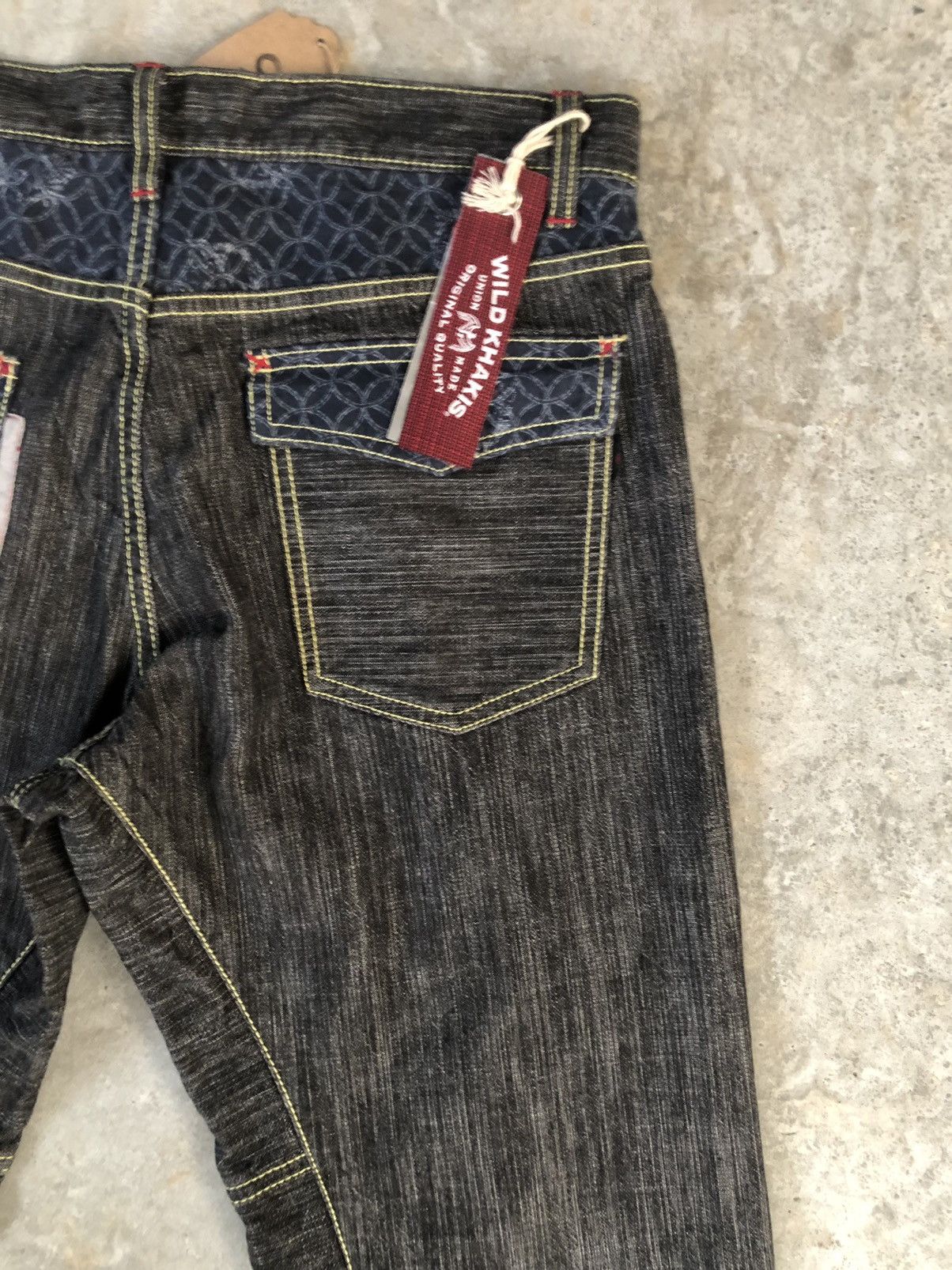 Japanese Brand Wild Khakis Striped Jeans Boro Denim Blanket Navajo style Size US 34 / EU 50 - 9 Thumbnail
