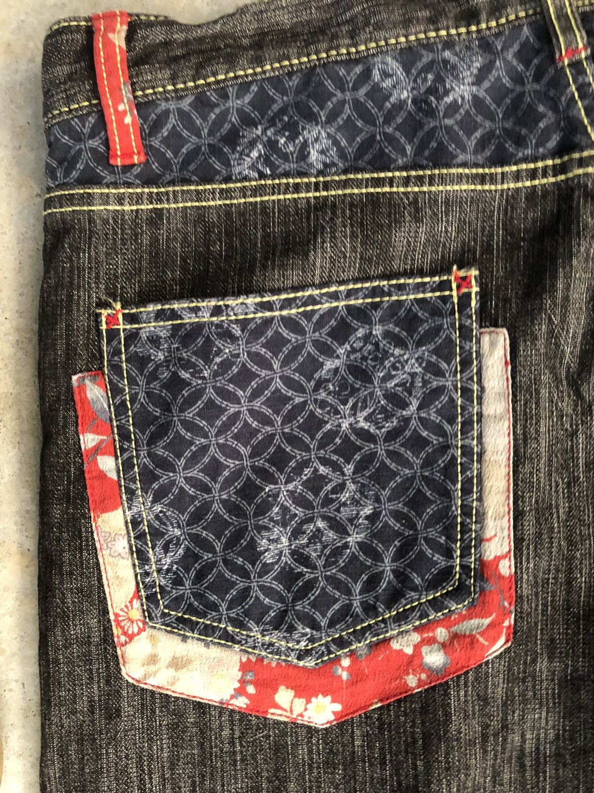 Japanese Brand Wild Khakis Striped Jeans Boro Denim Blanket Navajo style Size US 34 / EU 50 - 12 Thumbnail