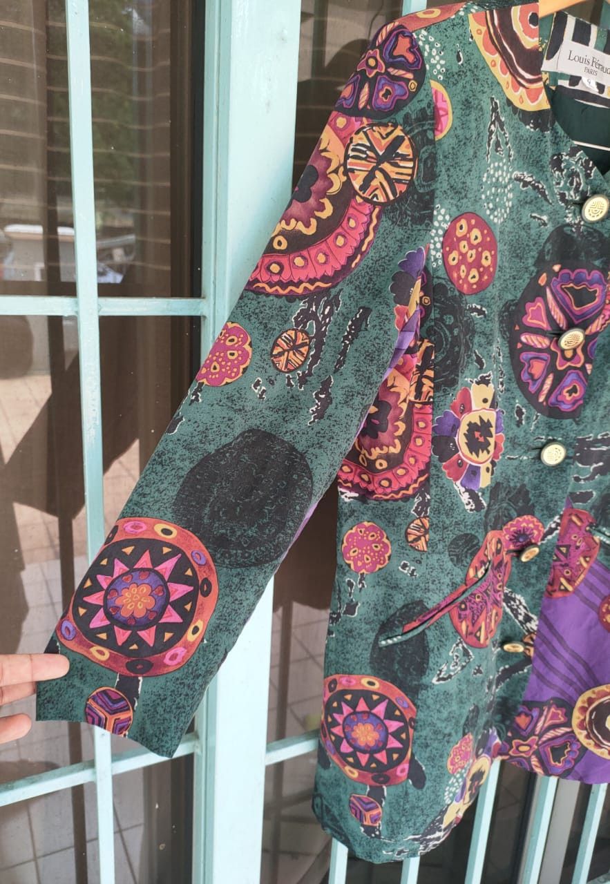 Louis Feraud Louis Feraud Printed Jacket Size S / US 4 / IT 40 - 3 Thumbnail