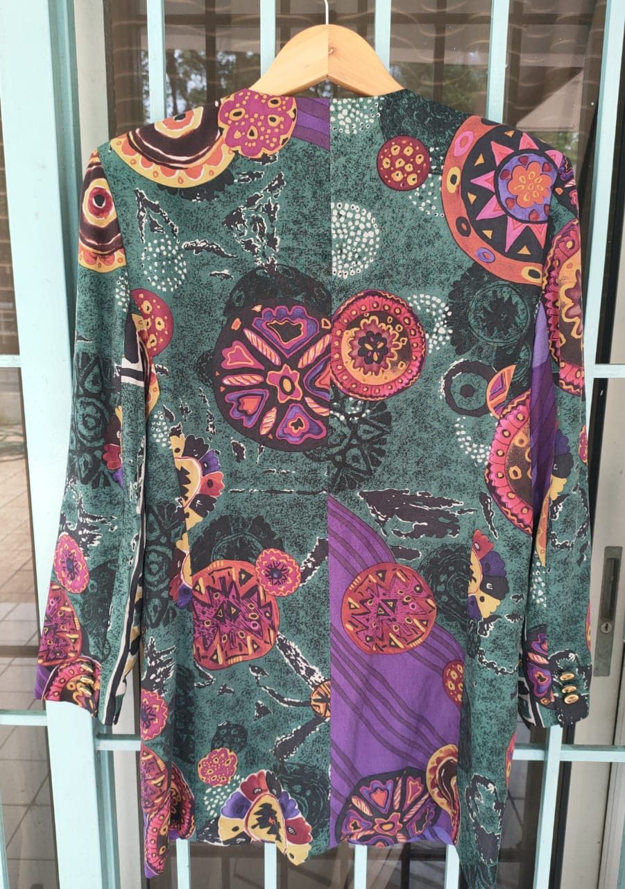 Louis Feraud Louis Feraud Printed Jacket Size S / US 4 / IT 40 - 2 Thumbnail
