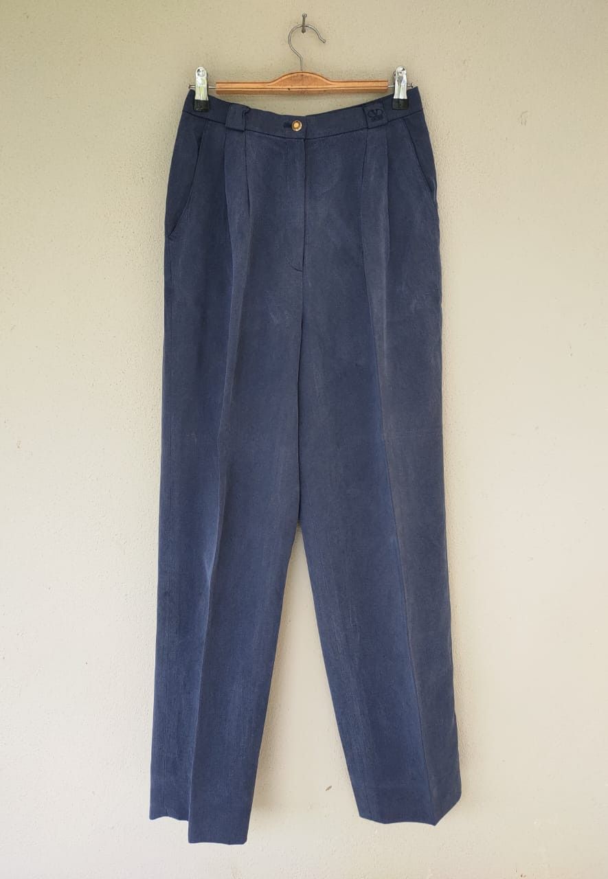image of Valentino Garavani Baggy Ladies Trouser in Blue, Women's (Size 26)