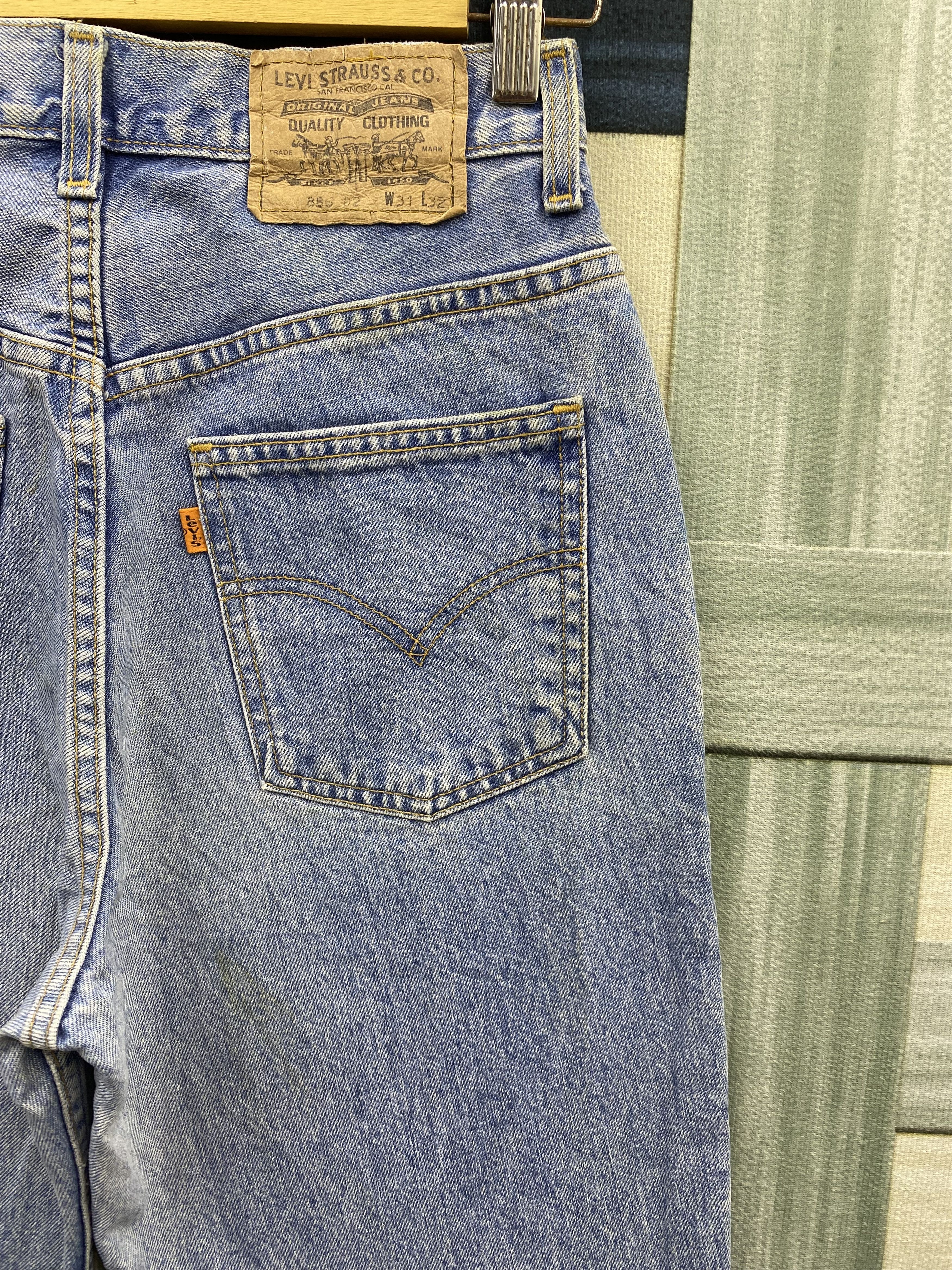 Levi's Vintage Levi's 886 Orange Tab Faded Denim Jean Size US 28 / EU 44 - 15 Thumbnail