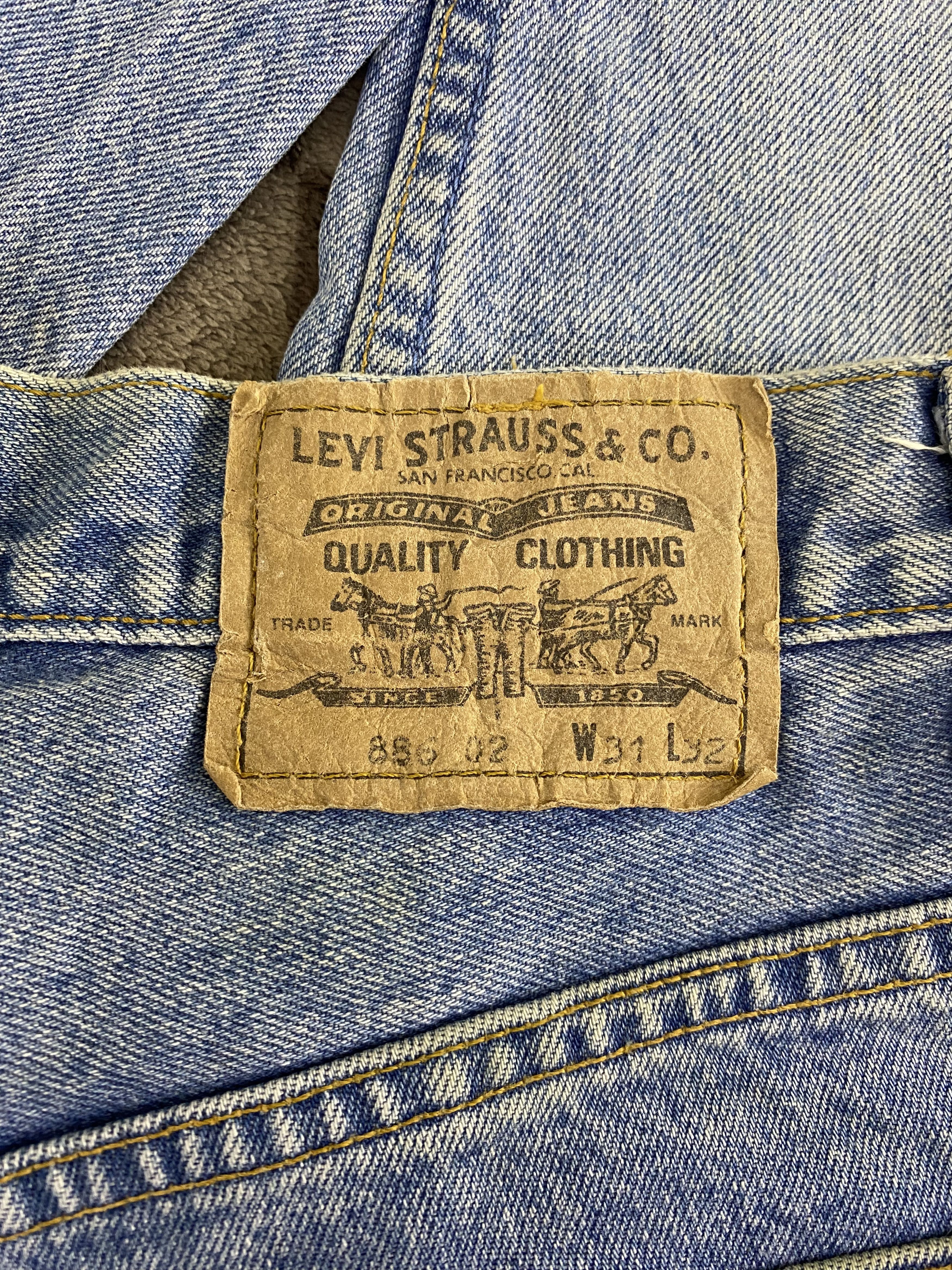 Levi's Vintage Levi's 886 Orange Tab Faded Denim Jean Size US 28 / EU 44 - 5 Thumbnail