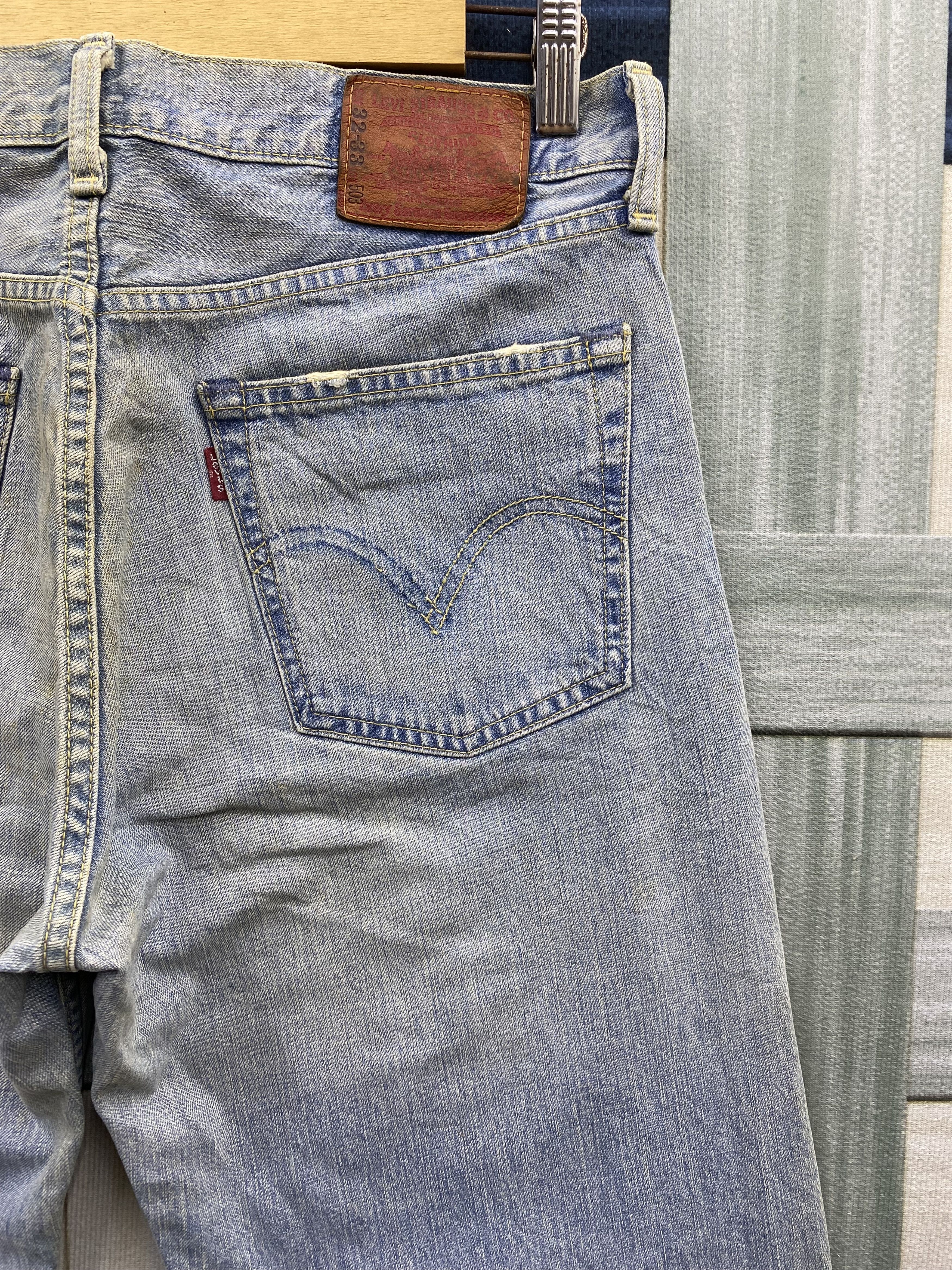 Levi's Vintage Levi's 503 Rusty Light Blue Denim Jean Pant Size US 33 - 15 Thumbnail