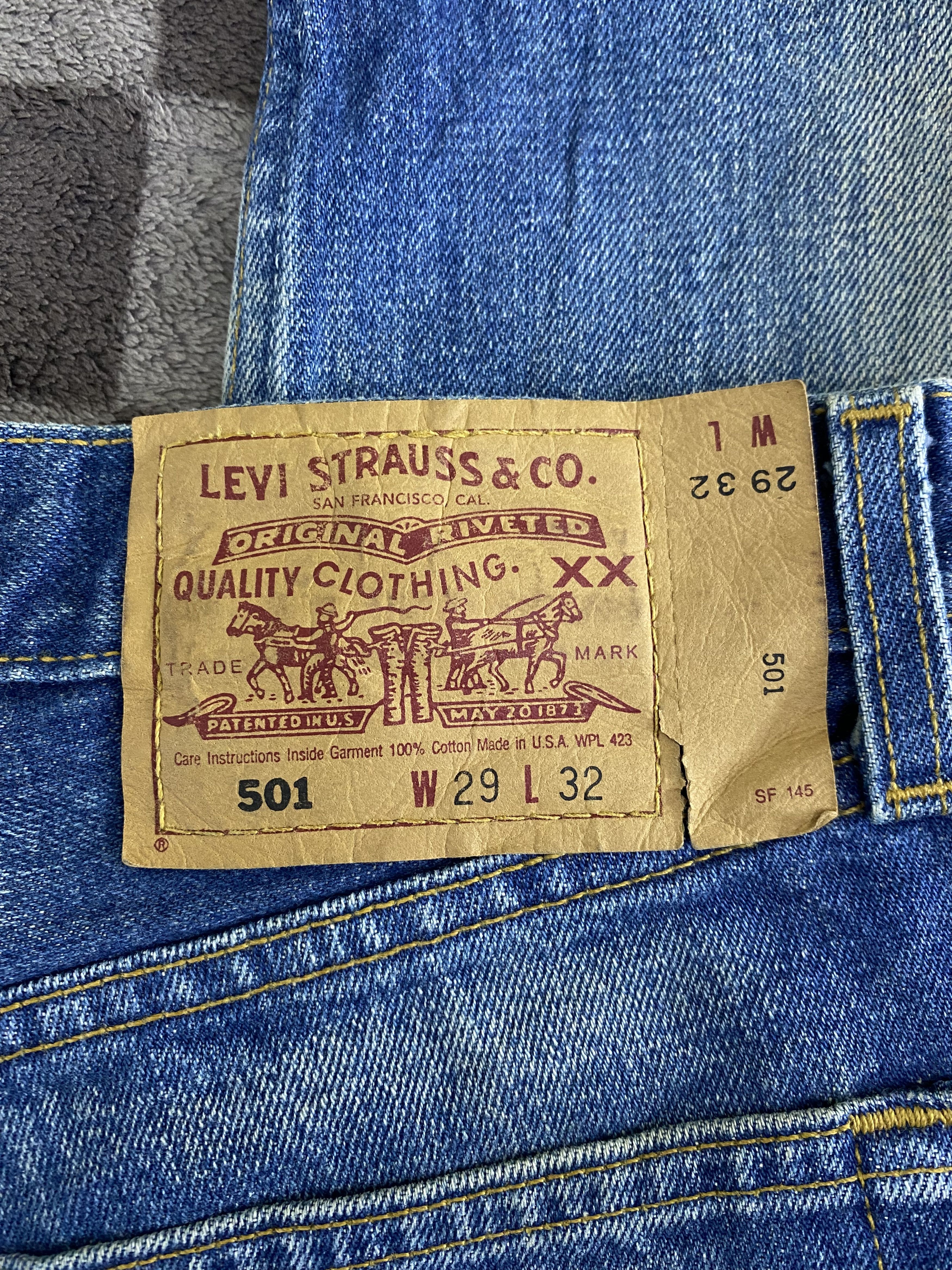 Levi's Vintage Levi's 501 Distress Denim Jean Pant Size US 28 / EU 44 - 5 Thumbnail