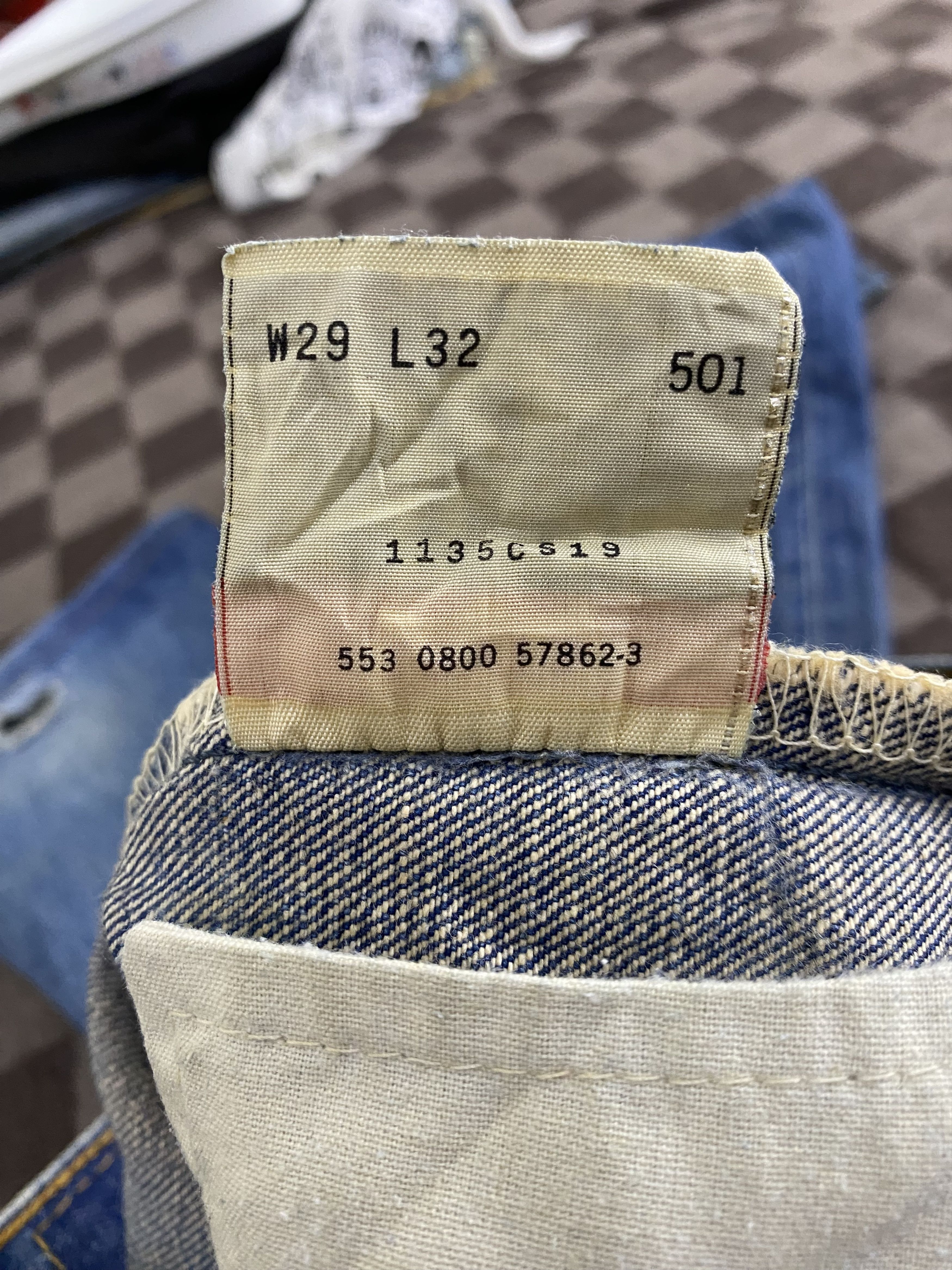 Levi's Vintage Levi's 501 Distress Denim Jean Pant Size US 28 / EU 44 - 20 Thumbnail