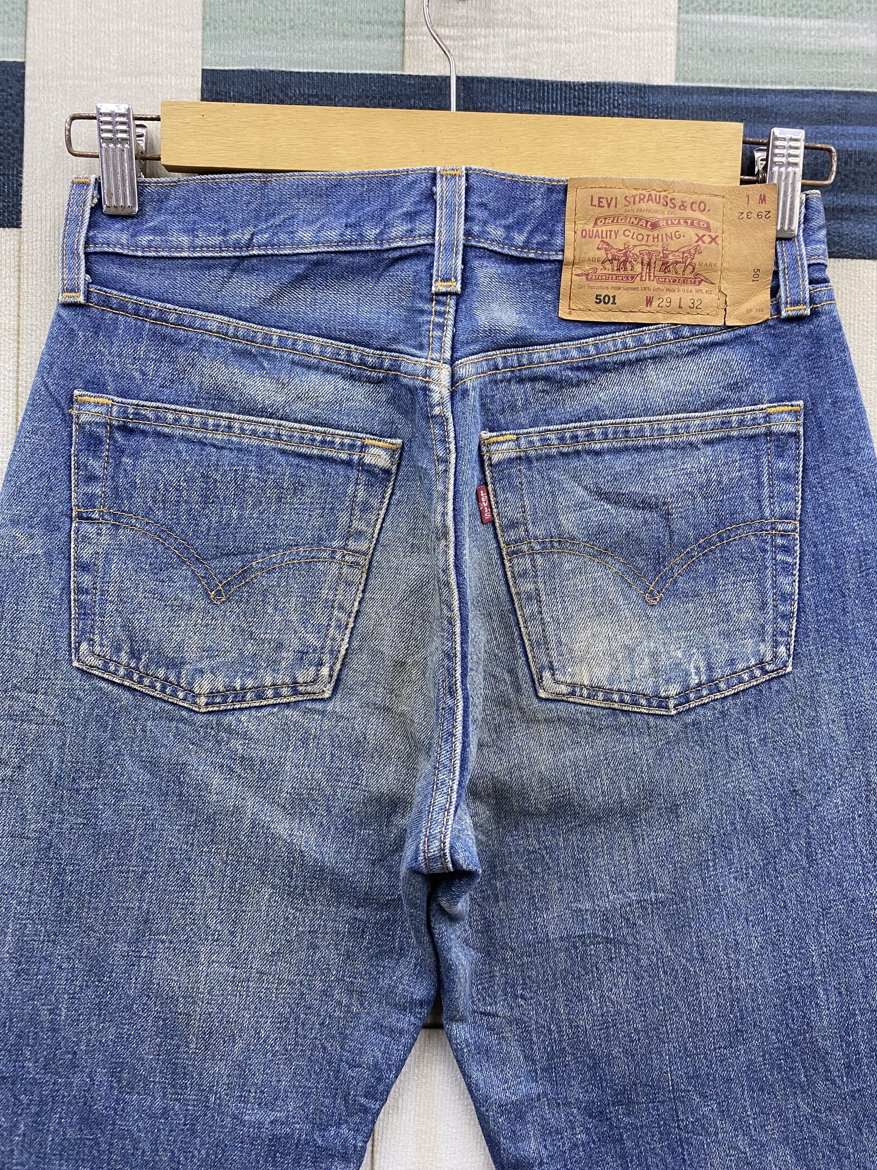 Levi's Vintage Levi's 501 Distress Denim Jean Pant Size US 28 / EU 44 - 4 Thumbnail