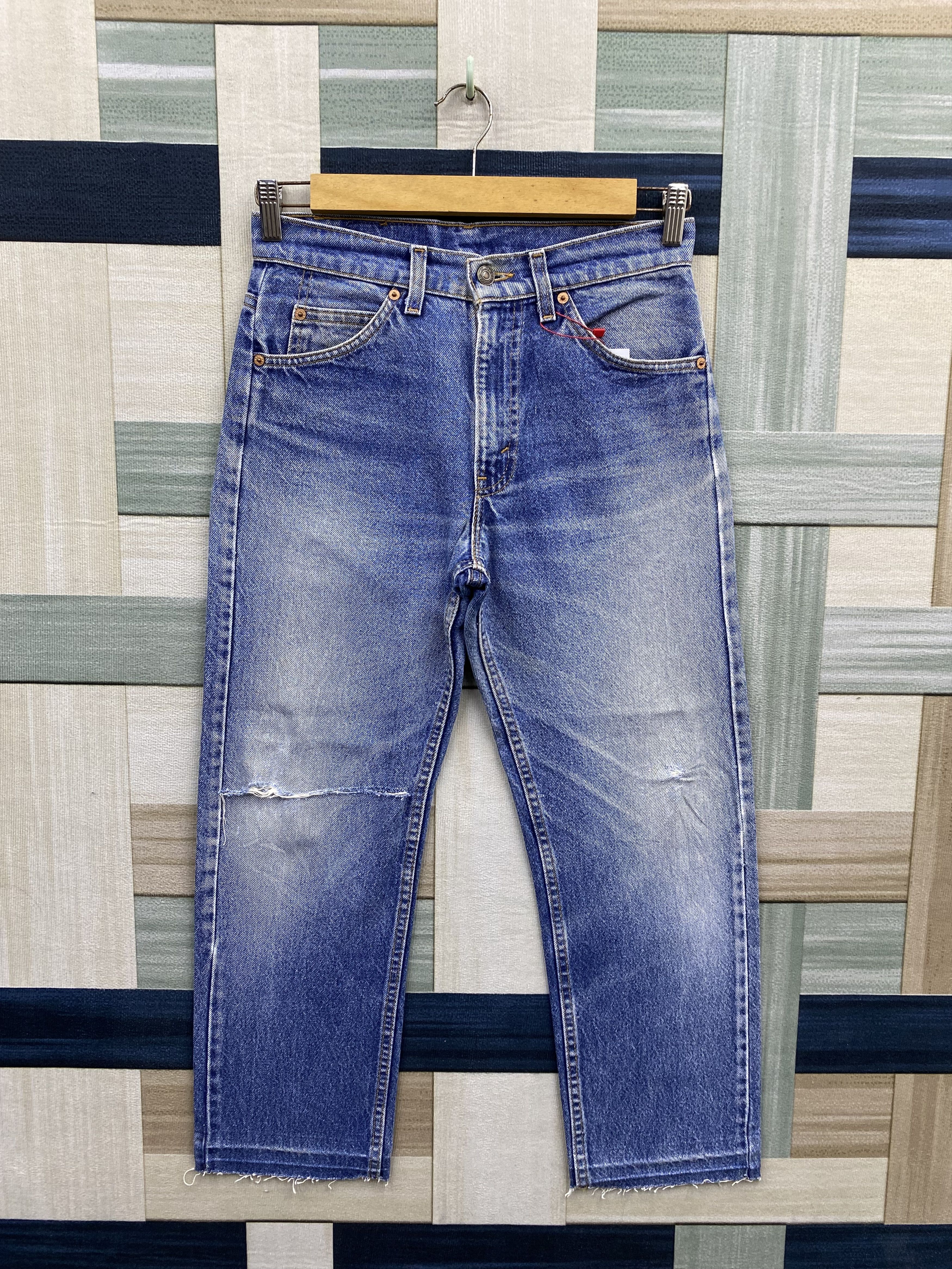 Levi's Vintage Levi's Orange Tab Distress Release Hem Denim Jean Size US 29 - 1 Thumbnail