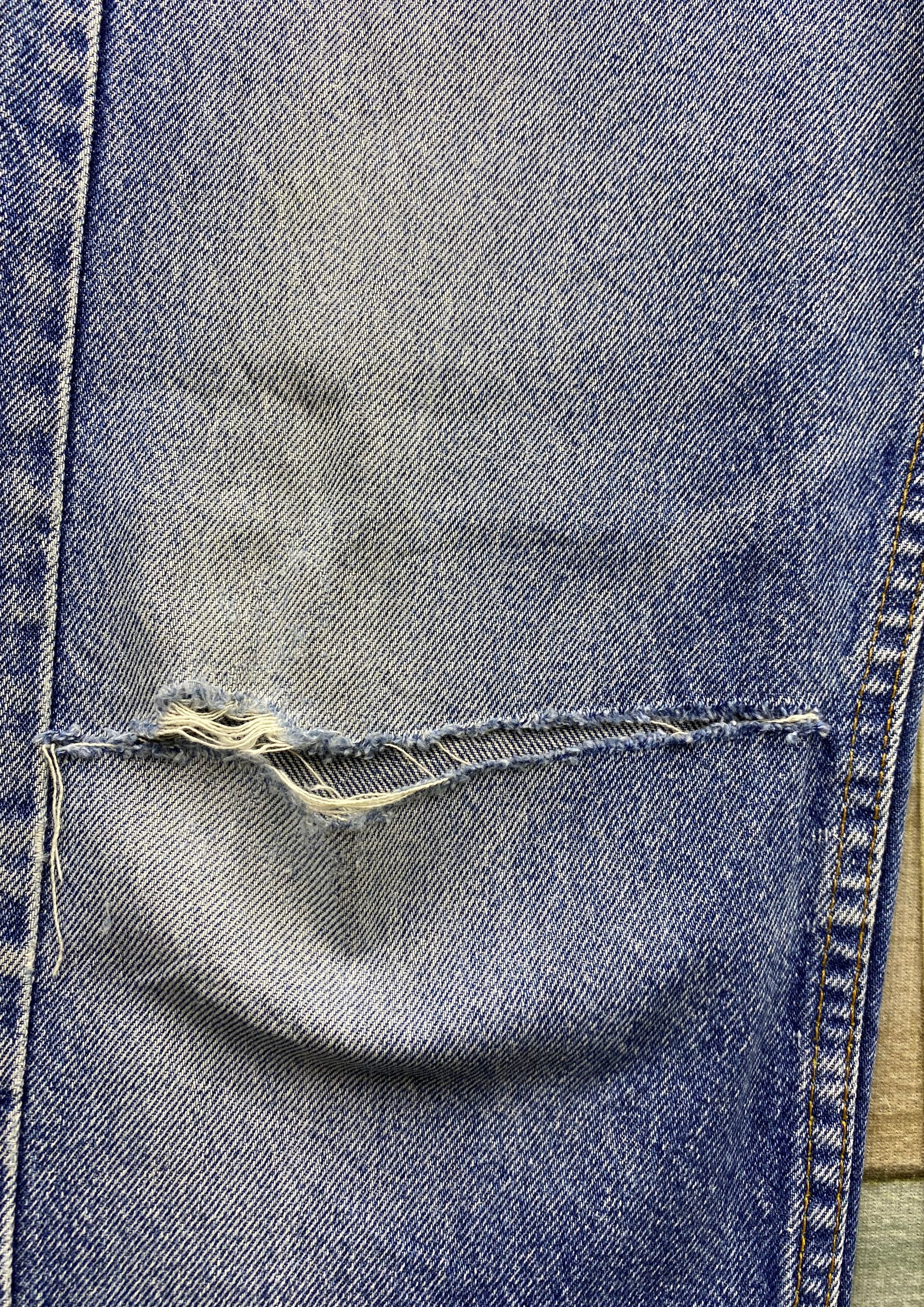 Levi's Vintage Levi's Orange Tab Distress Release Hem Denim Jean Size US 29 - 8 Thumbnail