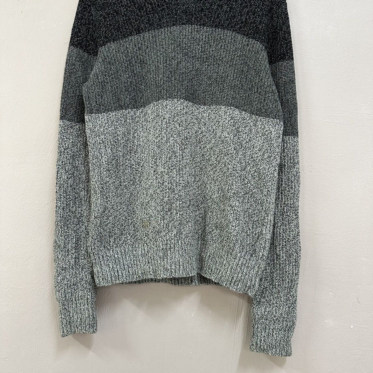 Japanese Brand Vintage Japanese Sweater Knitwear Jumper Stripe Size US L / EU 52-54 / 3 - 3 Thumbnail