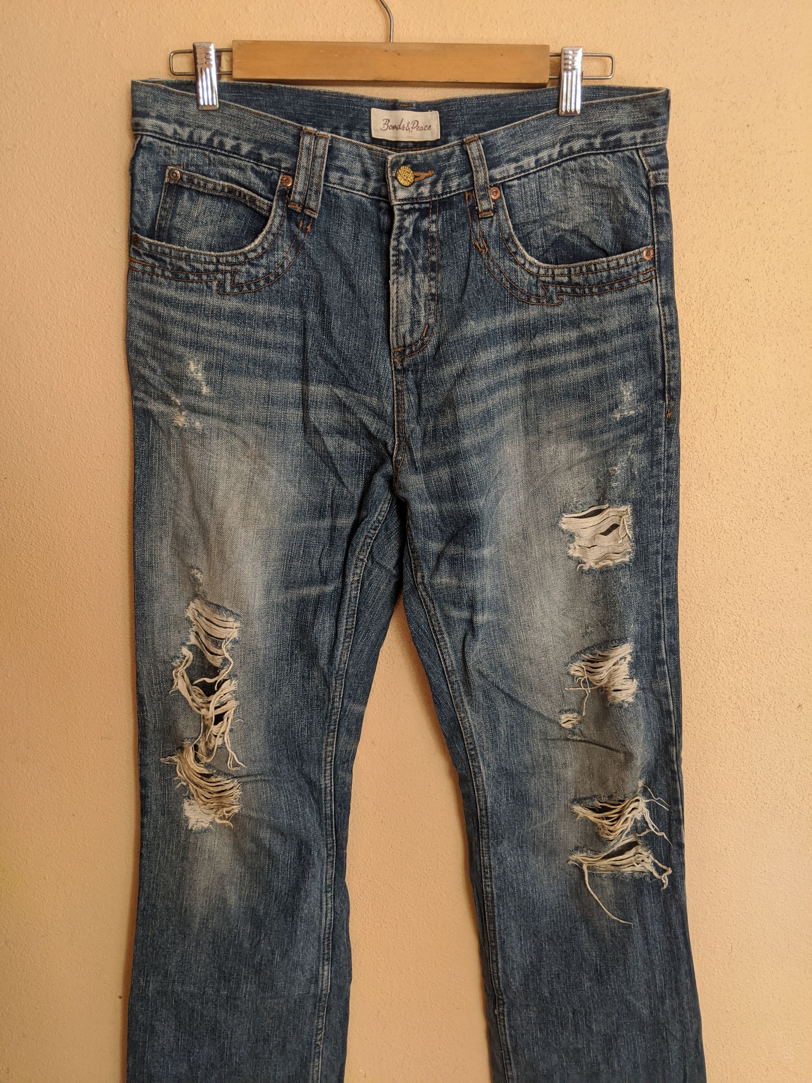 14th Addiction Japan style If Six Was Nine pants distressed denim Size US 34 / EU 50 - 8 Thumbnail