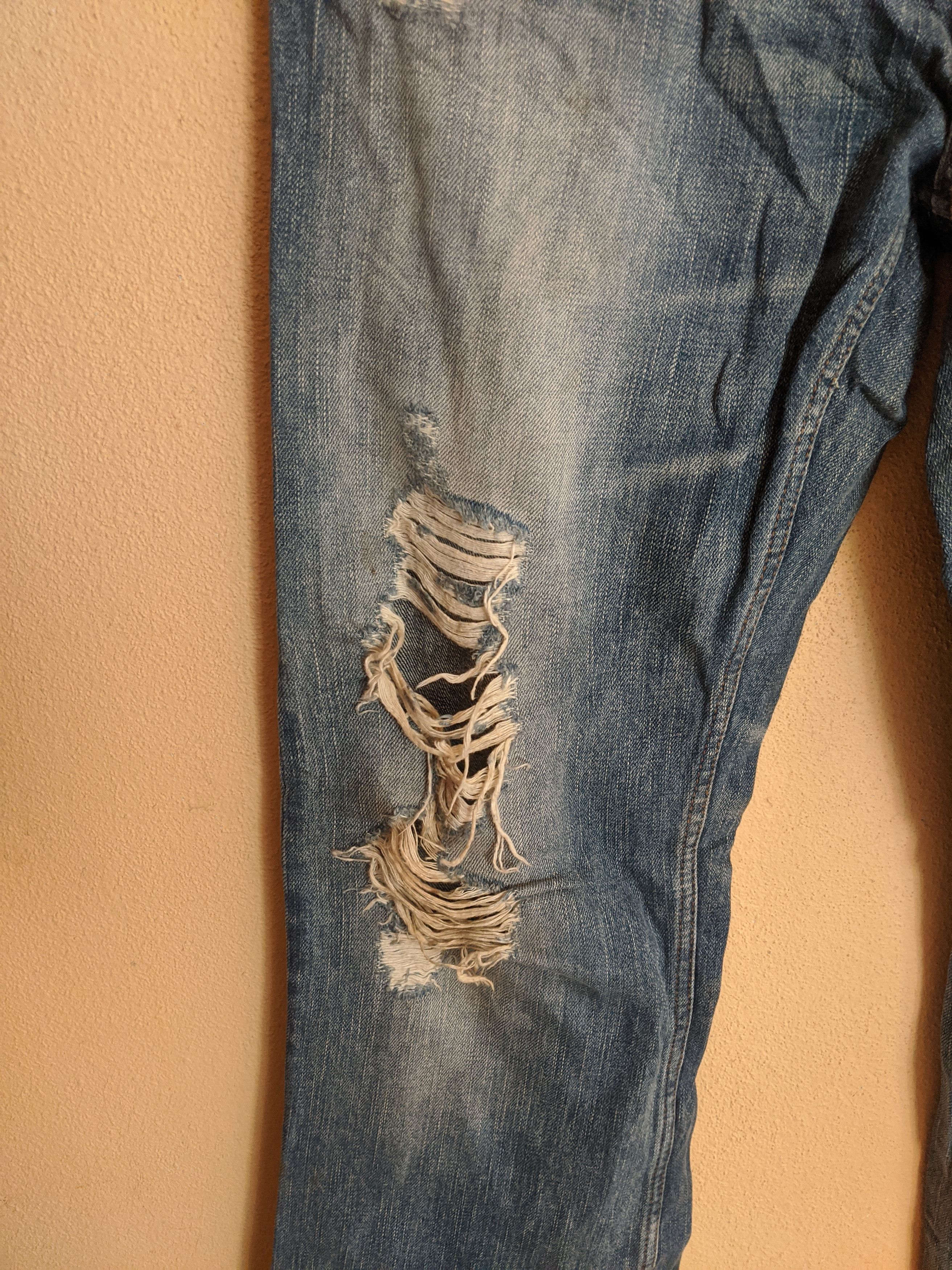 14th Addiction Japan style If Six Was Nine pants distressed denim Size US 34 / EU 50 - 5 Thumbnail