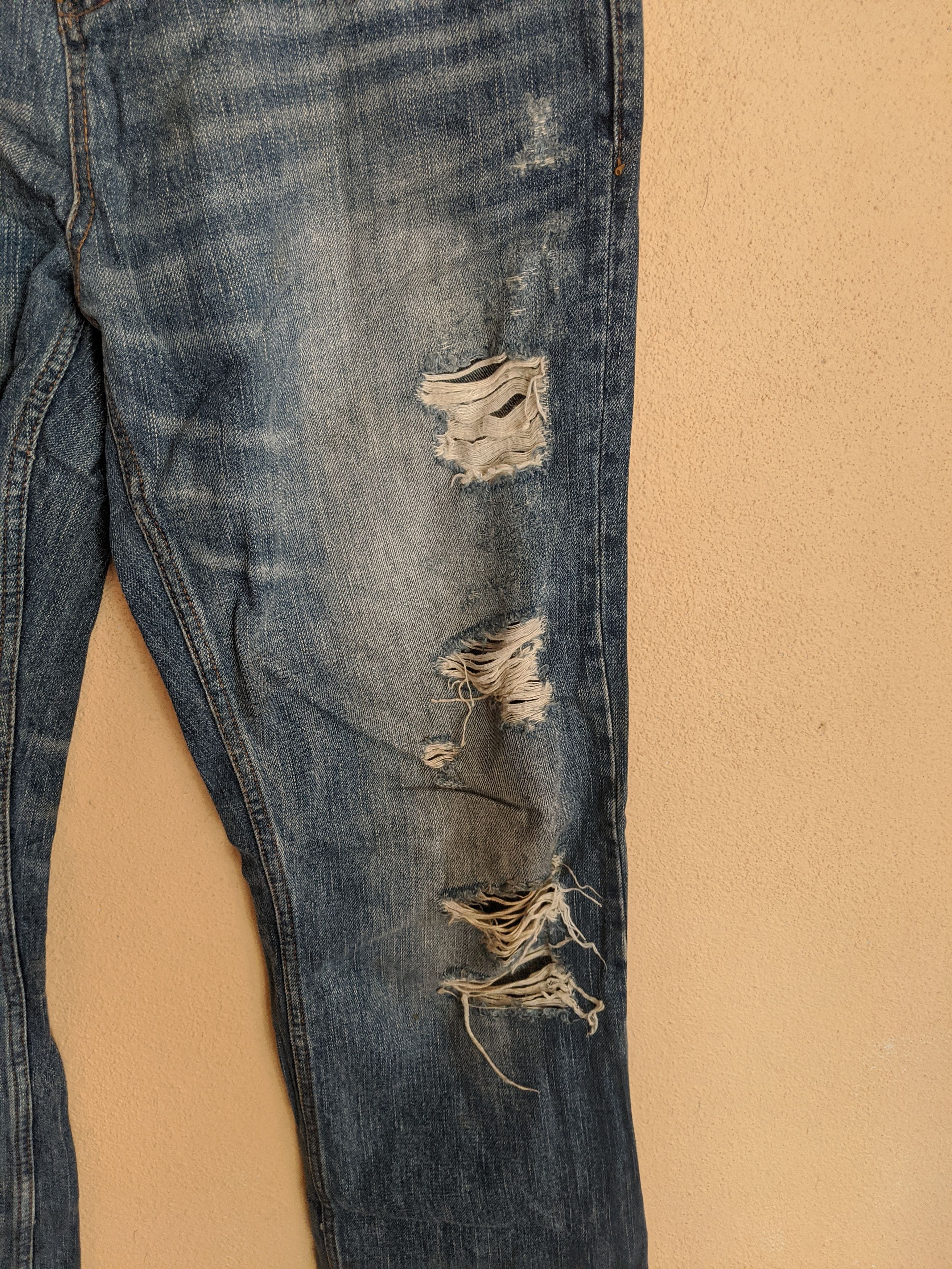 14th Addiction Japan style If Six Was Nine pants distressed denim Size US 34 / EU 50 - 6 Thumbnail