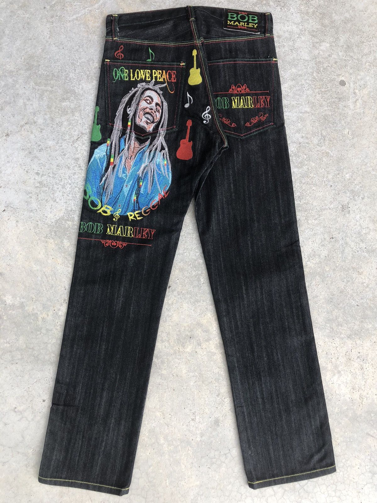 Japanese Brand Japanese Bob Marley Embroidered Jeans Size US 30 / EU 46 - 1 Thumbnail