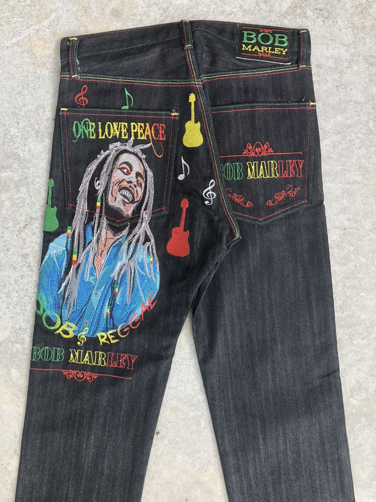 Japanese Brand Japanese Bob Marley Embroidered Jeans Size US 30 / EU 46 - 8 Thumbnail
