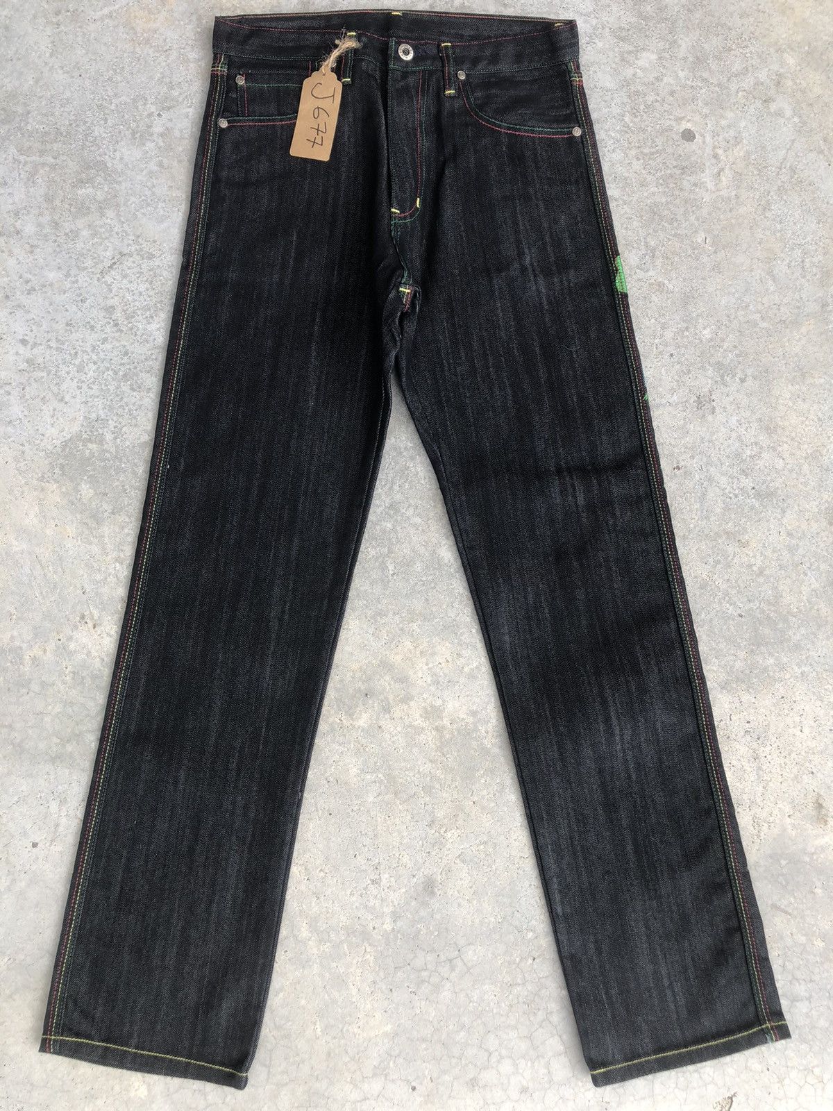 Japanese Brand Japanese Bob Marley Embroidered Jeans Size US 30 / EU 46 - 2 Thumbnail