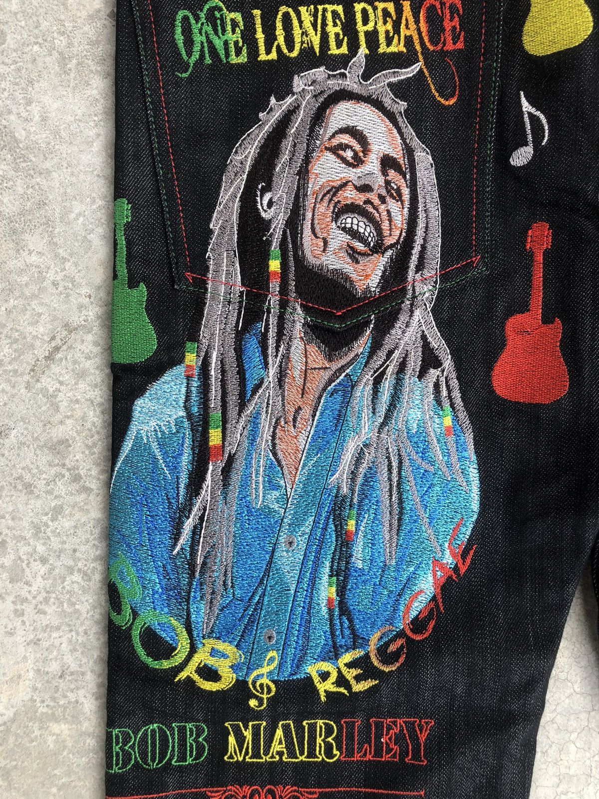 Japanese Brand Japanese Bob Marley Embroidered Jeans Size US 30 / EU 46 - 11 Thumbnail