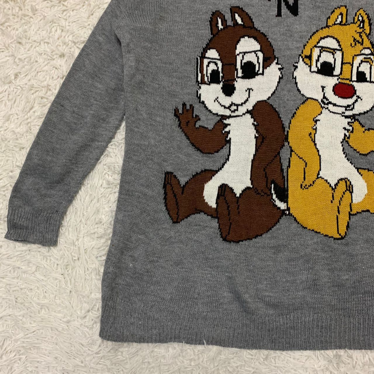 Anime Disney Chip N Dale Big Printed Knit Pullover Size M / US 6-8 / IT 42-44 - 4 Thumbnail