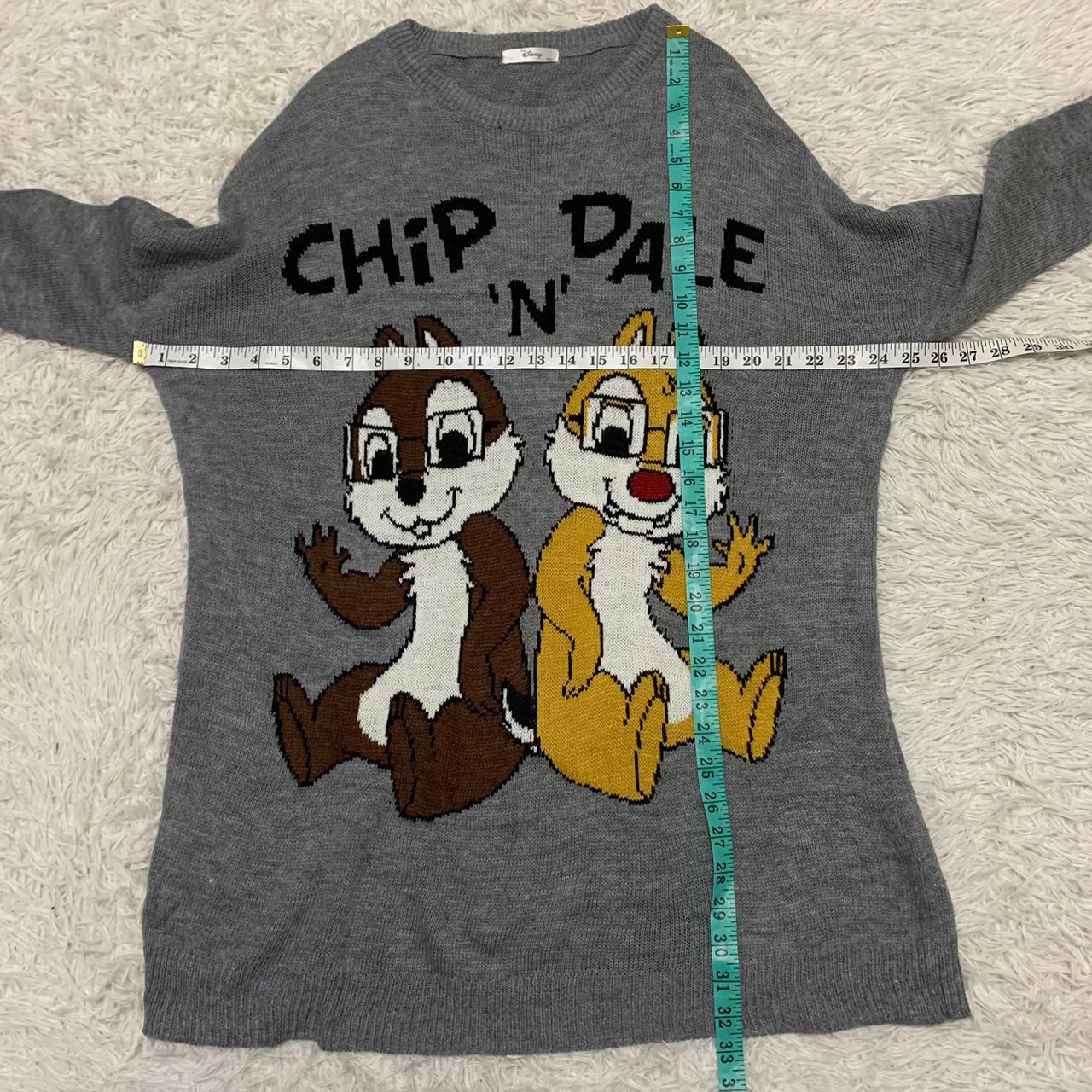 Anime Disney Chip N Dale Big Printed Knit Pullover Size M / US 6-8 / IT 42-44 - 5 Thumbnail