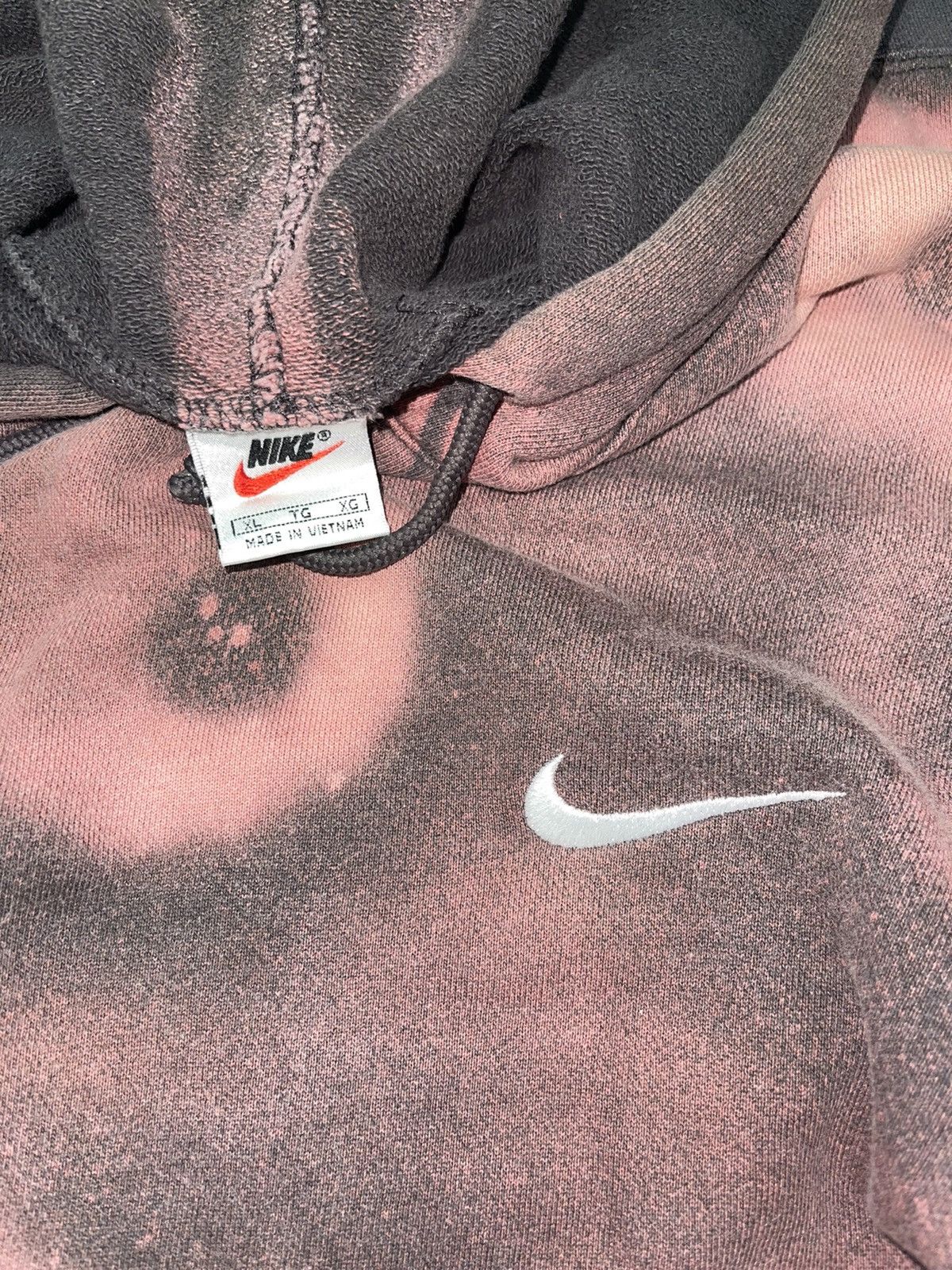 Nike VINTAGE 90s NIKE CUSTOM MADE ACID WASH HOODIES Size US XL / EU 56 / 4 - 6 Thumbnail
