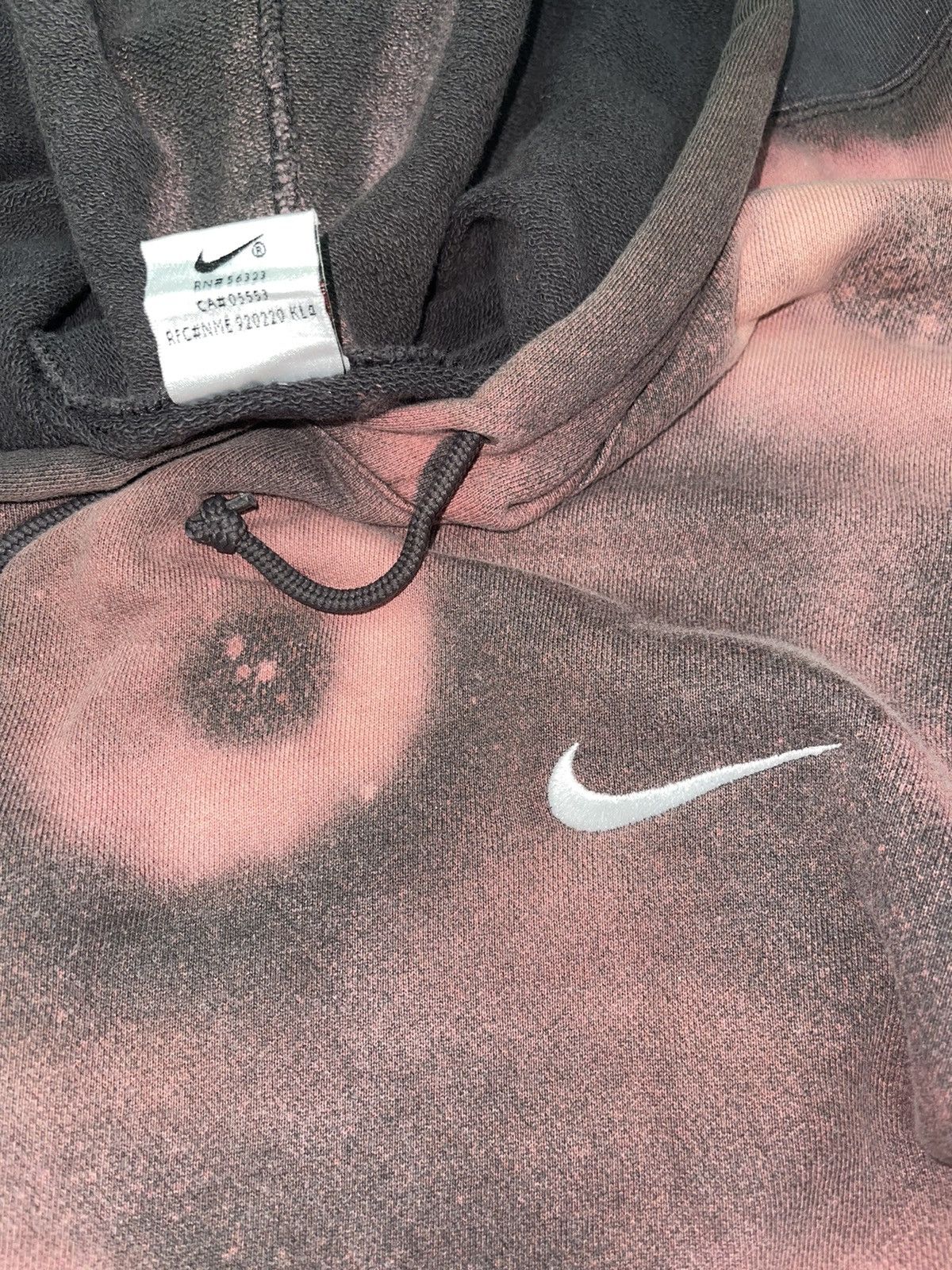 Nike VINTAGE 90s NIKE CUSTOM MADE ACID WASH HOODIES Size US XL / EU 56 / 4 - 7 Thumbnail