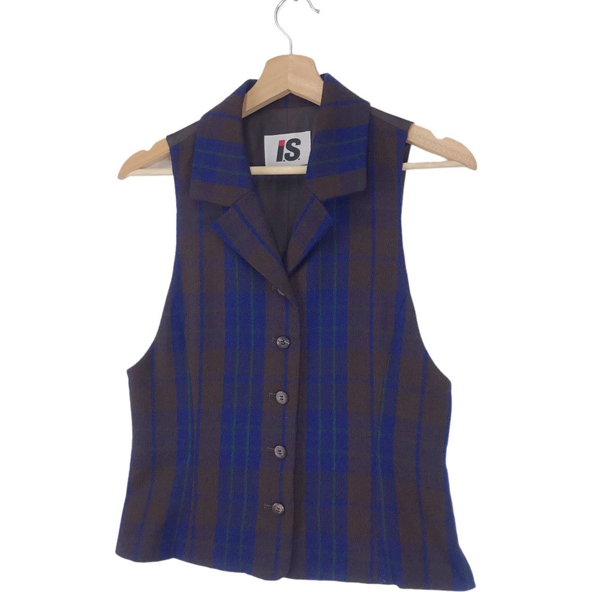 Designer × Issey Miyake Issey Miyake Tartan Vest Size US S / EU 44-46 / 1 - 2 Thumbnail