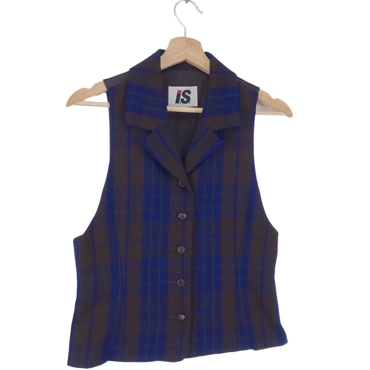 Designer × Issey Miyake Issey Miyake Tartan Vest Size US S / EU 44-46 / 1 - 3 Thumbnail