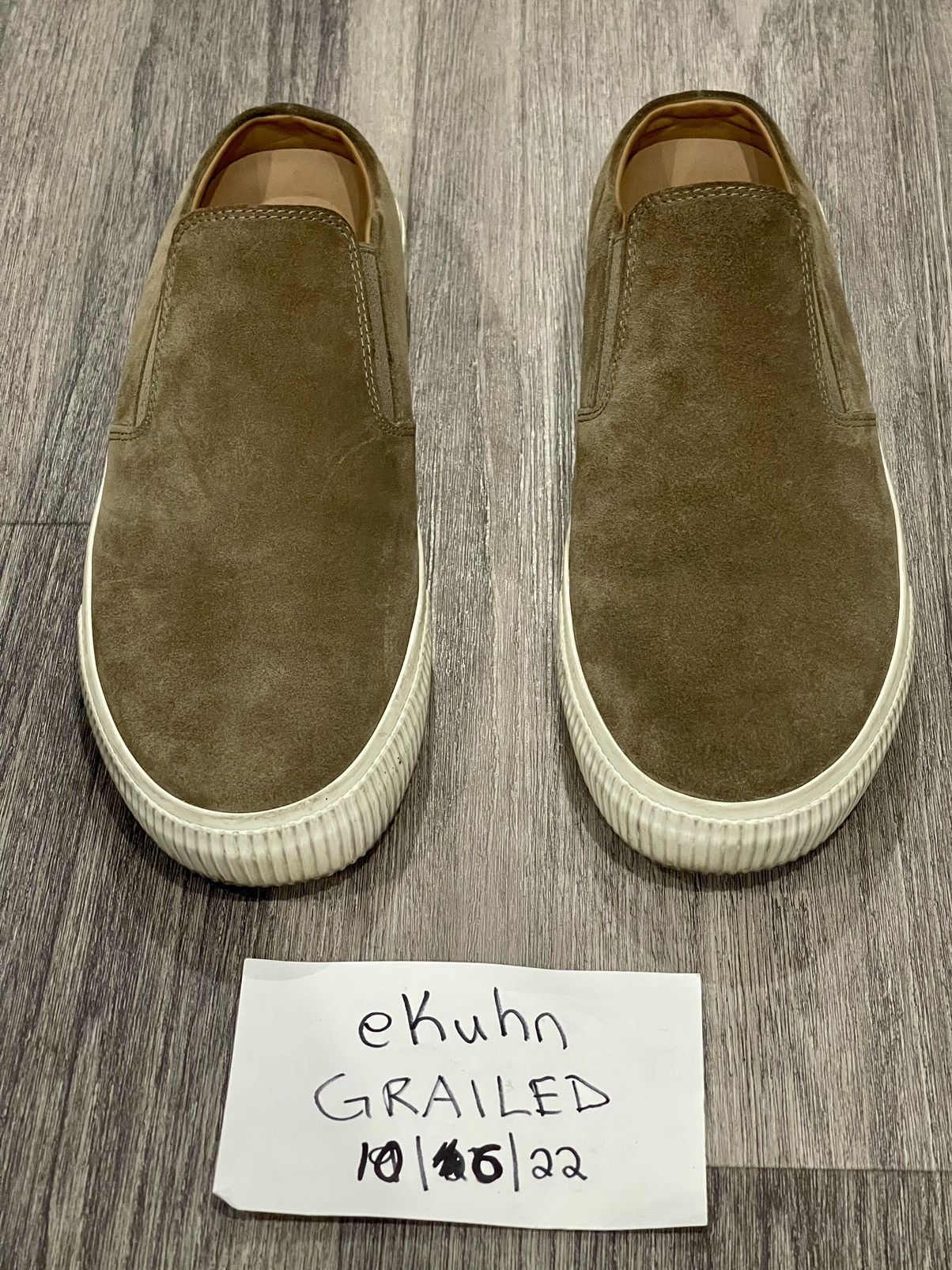 Vince Vince Suede Slip On No Heel Brown Sz. 9 Size US 9 / EU 42 - 6 Thumbnail