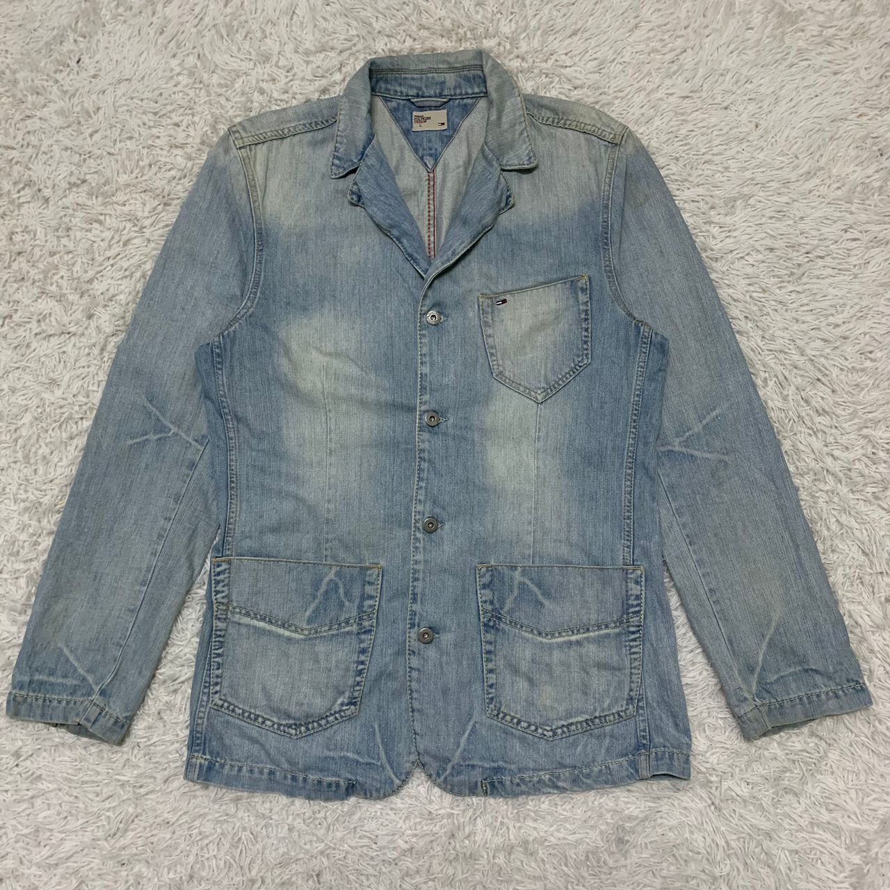 Tommy Hilfiger × Tommy Jeans × Vintage Tommy Hilfiger denim jude blazer Size US M / EU 48-50 / 2 - 1 Thumbnail