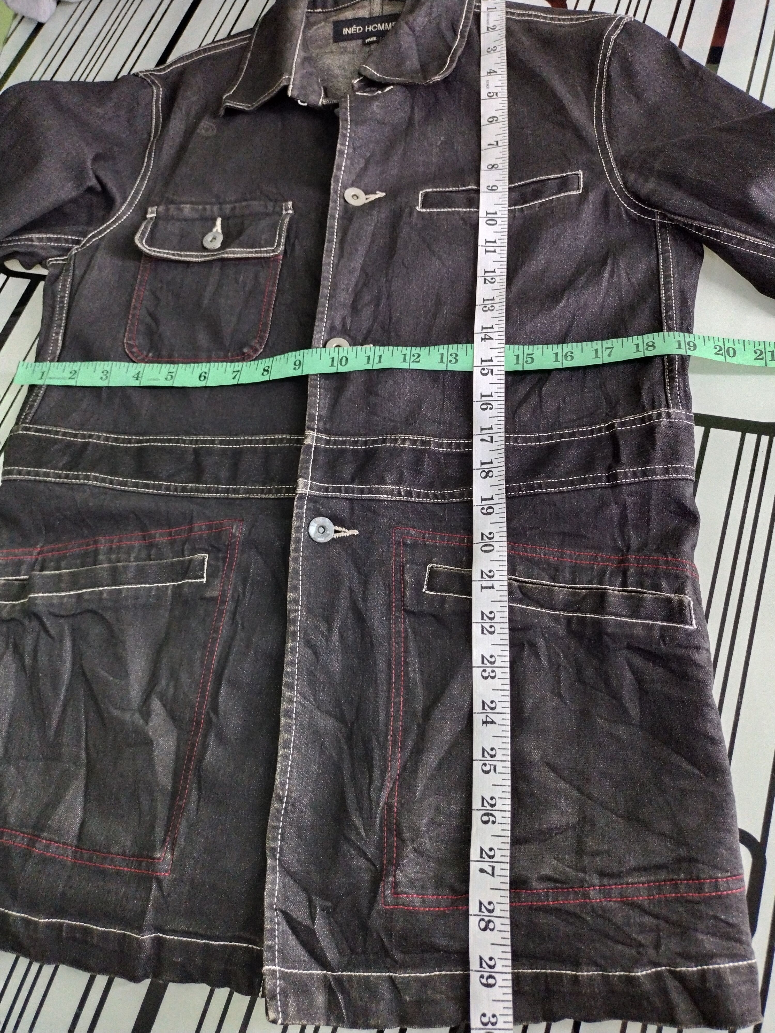 Yohji Yamamoto 🔥 INED HOMME HICKORY CHORE BUTTON JACKET Size US M / EU 48-50 / 2 - 12 Thumbnail