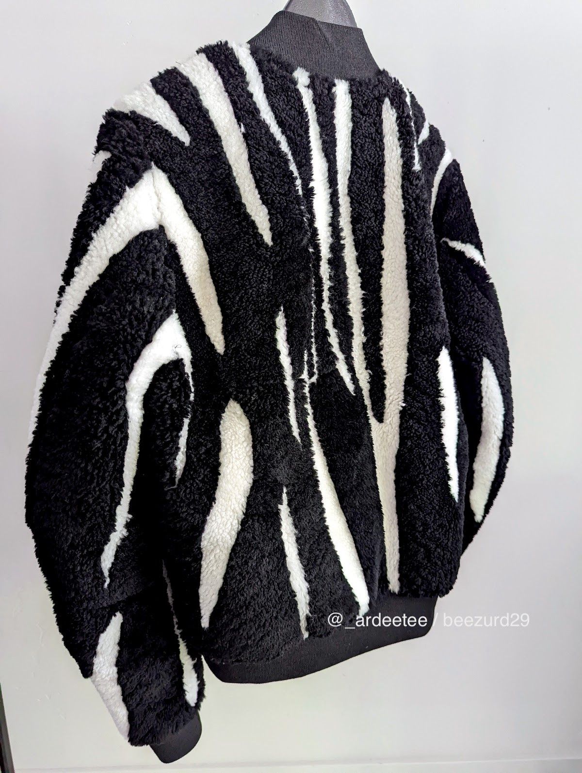 Rick Owens 💥*NWT* RARE SHEARLING GETHSEMANE ZEBRA FLIGHT JACKET Size US S / EU 44-46 / 1 - 6 Thumbnail