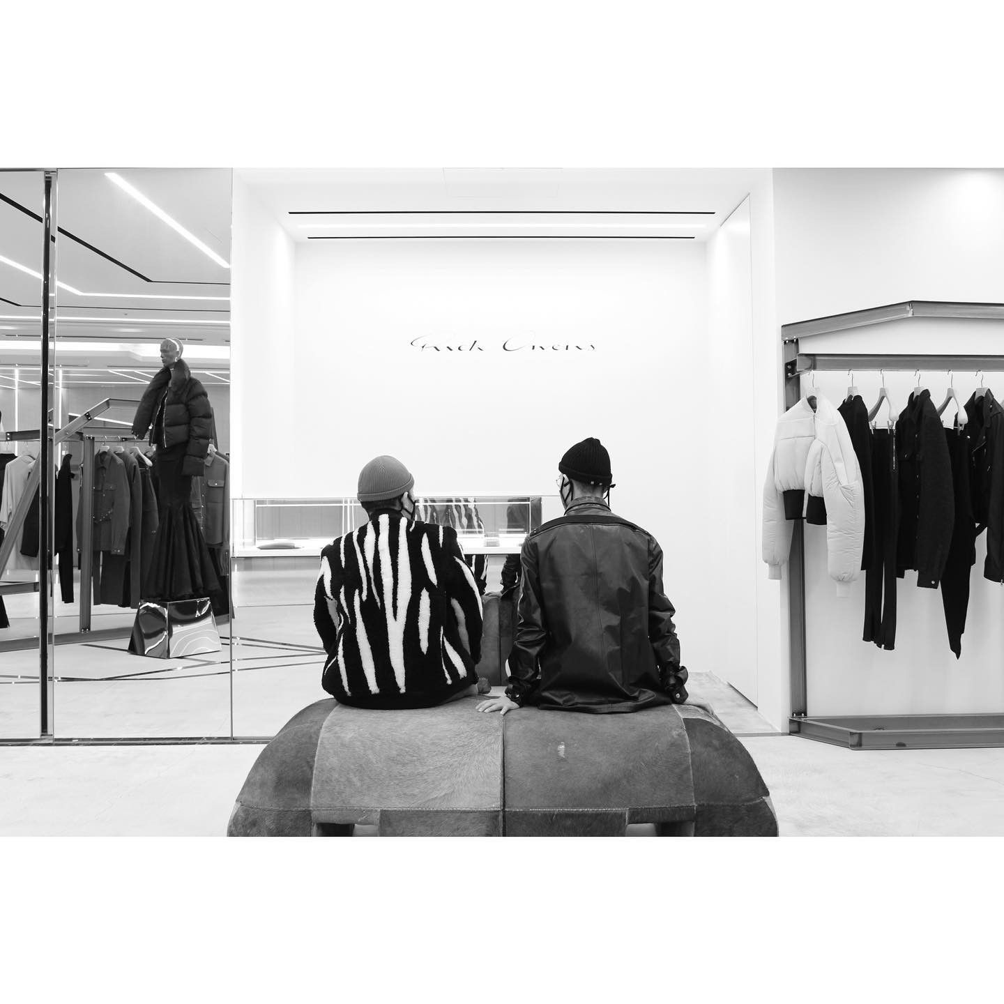 Rick Owens 💥*NWT* RARE SHEARLING GETHSEMANE ZEBRA FLIGHT JACKET Size US S / EU 44-46 / 1 - 2 Thumbnail