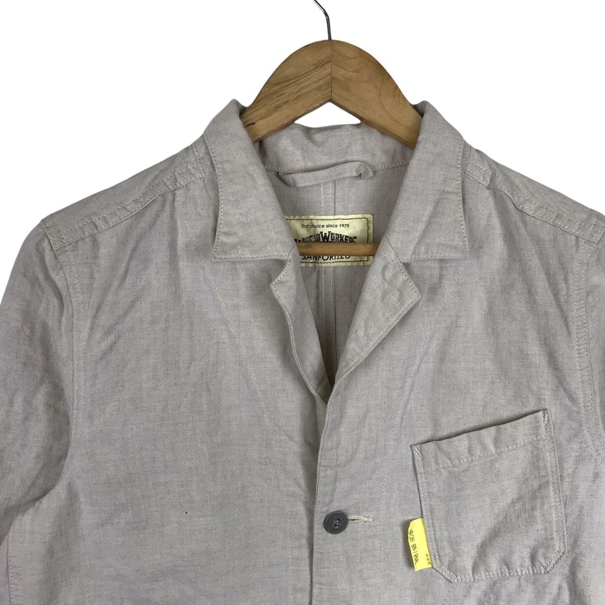 Big John × Vintage Vintage Big John Herringbone Denim Parka Workwear Jacket Size US M / EU 48-50 / 2 - 8 Thumbnail