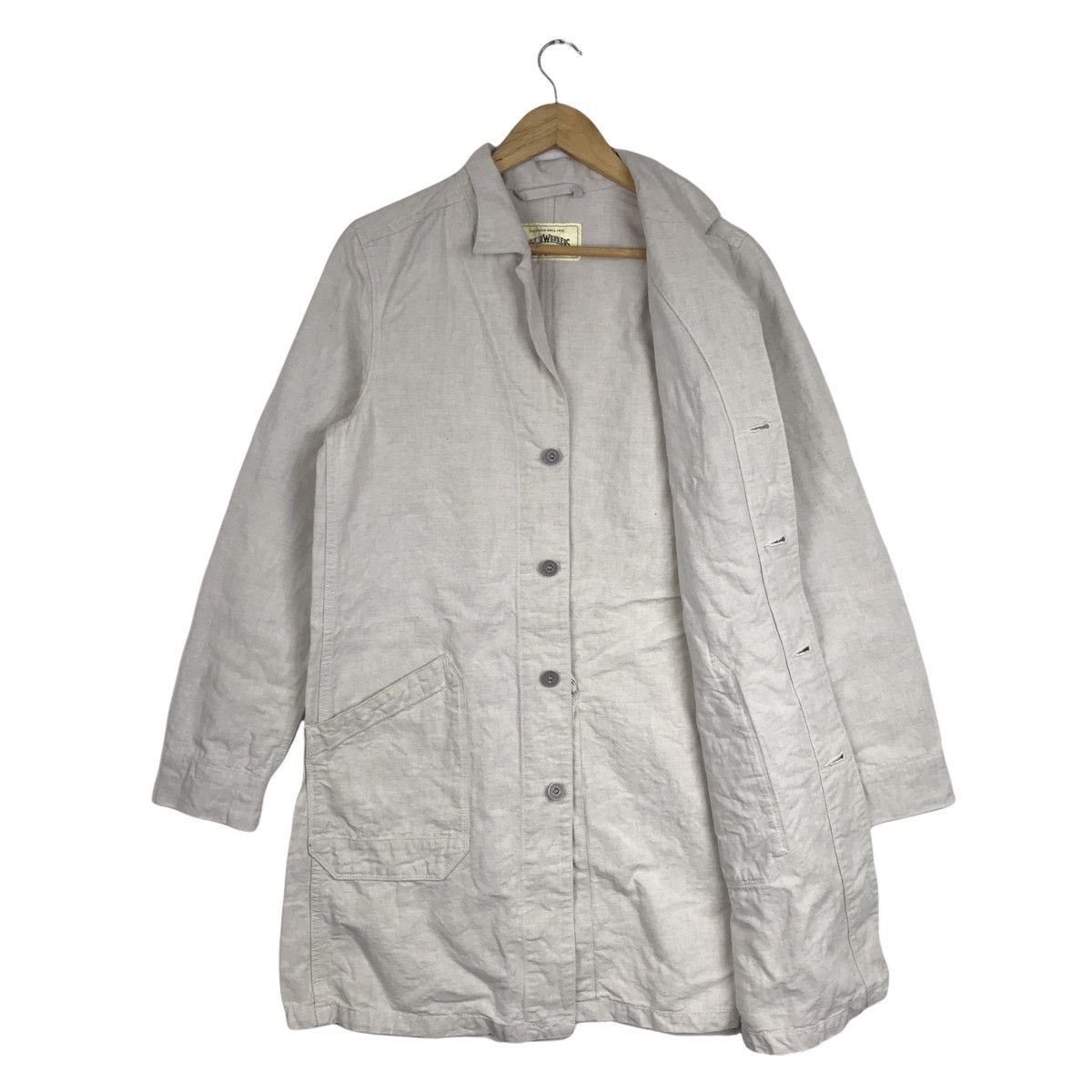 Big John × Vintage Vintage Big John Herringbone Denim Parka Workwear Jacket Size US M / EU 48-50 / 2 - 9 Thumbnail