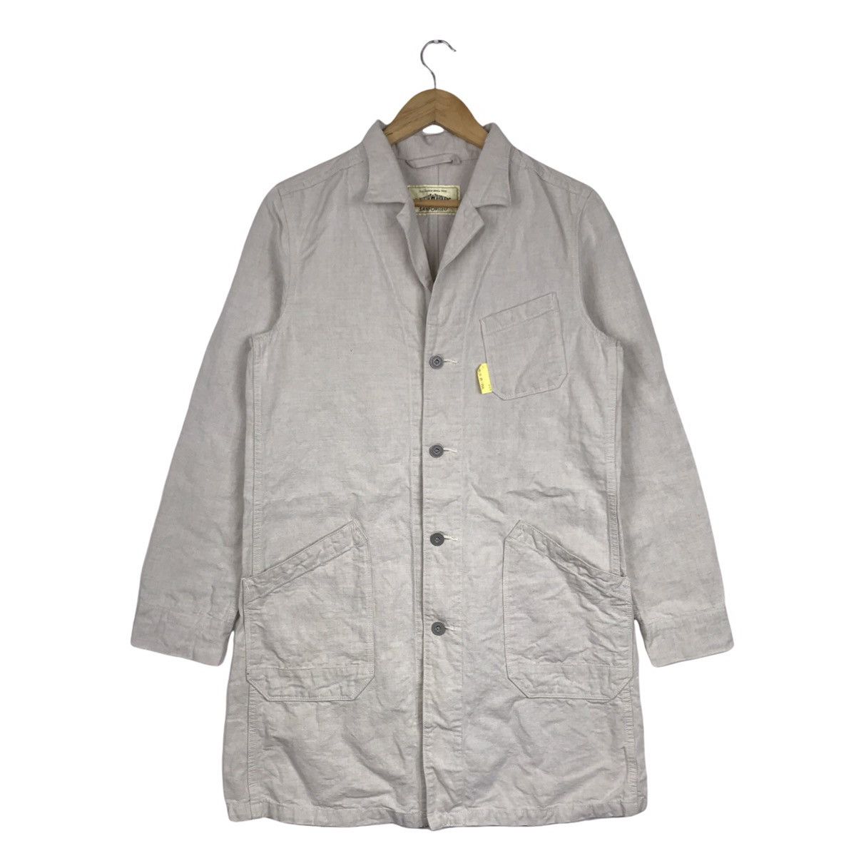 Big John × Vintage Vintage Big John Herringbone Denim Parka Workwear Jacket Size US M / EU 48-50 / 2 - 1 Thumbnail