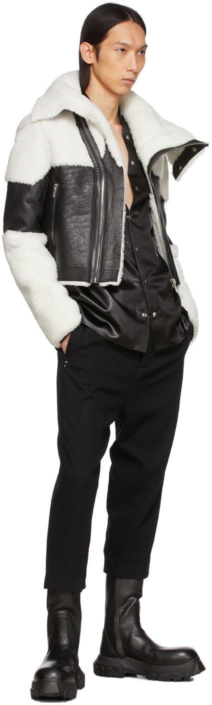 Rick Owens 💥*NWT* KEITH SHEARLING JACKET GETHSEMANE BLACK/WHITE Size US M / EU 48-50 / 2 - 5 Thumbnail