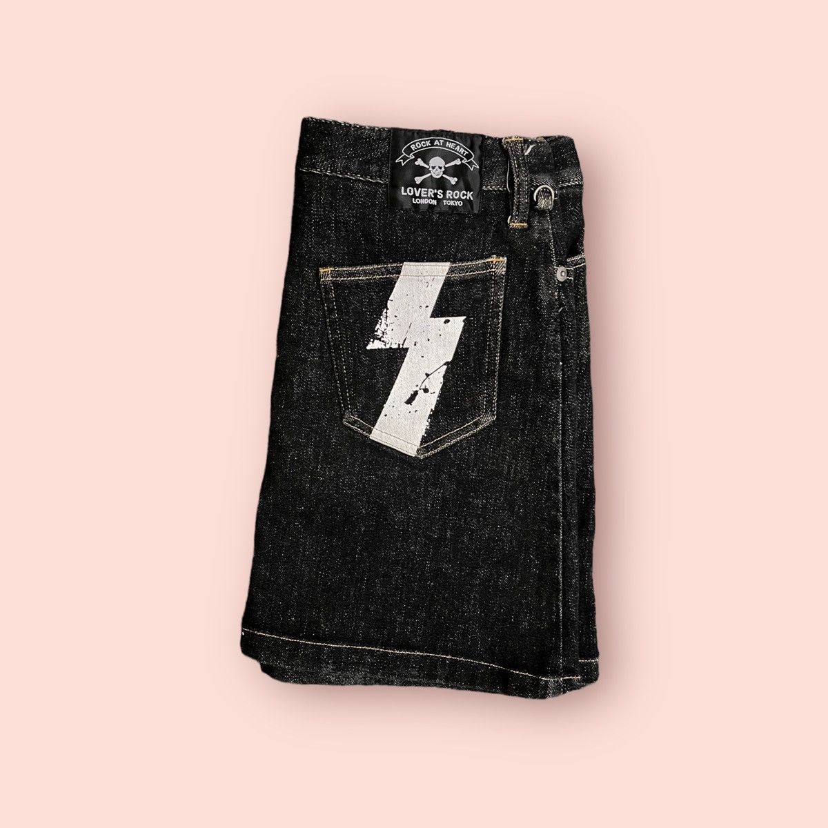 Hysteric Glamour × Japanese Brand × Seditionaries VINTAGE SUPERLOVERS LOVERS ROCK JAPAN DENIM MINI SKIRTS Size 27" / US 4 / IT 40 - 10 Thumbnail