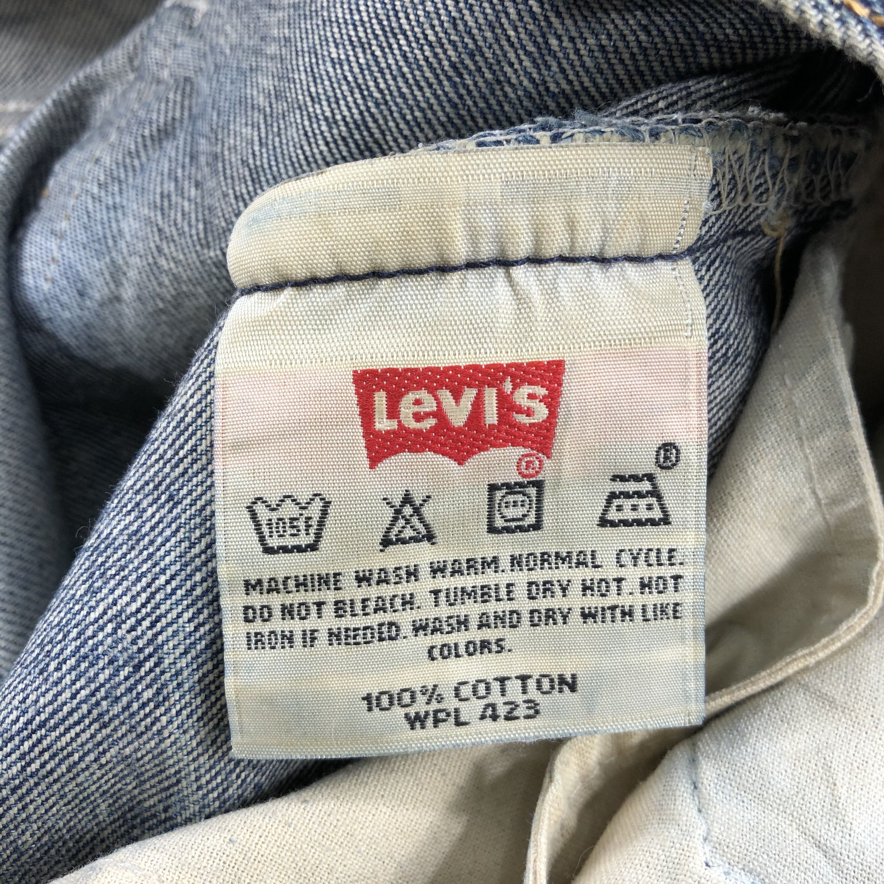 Levi's Vintage 90s Rusty Whisker Levis 501 Jeans-JM910 Size US 32 / EU 48 - 12 Thumbnail
