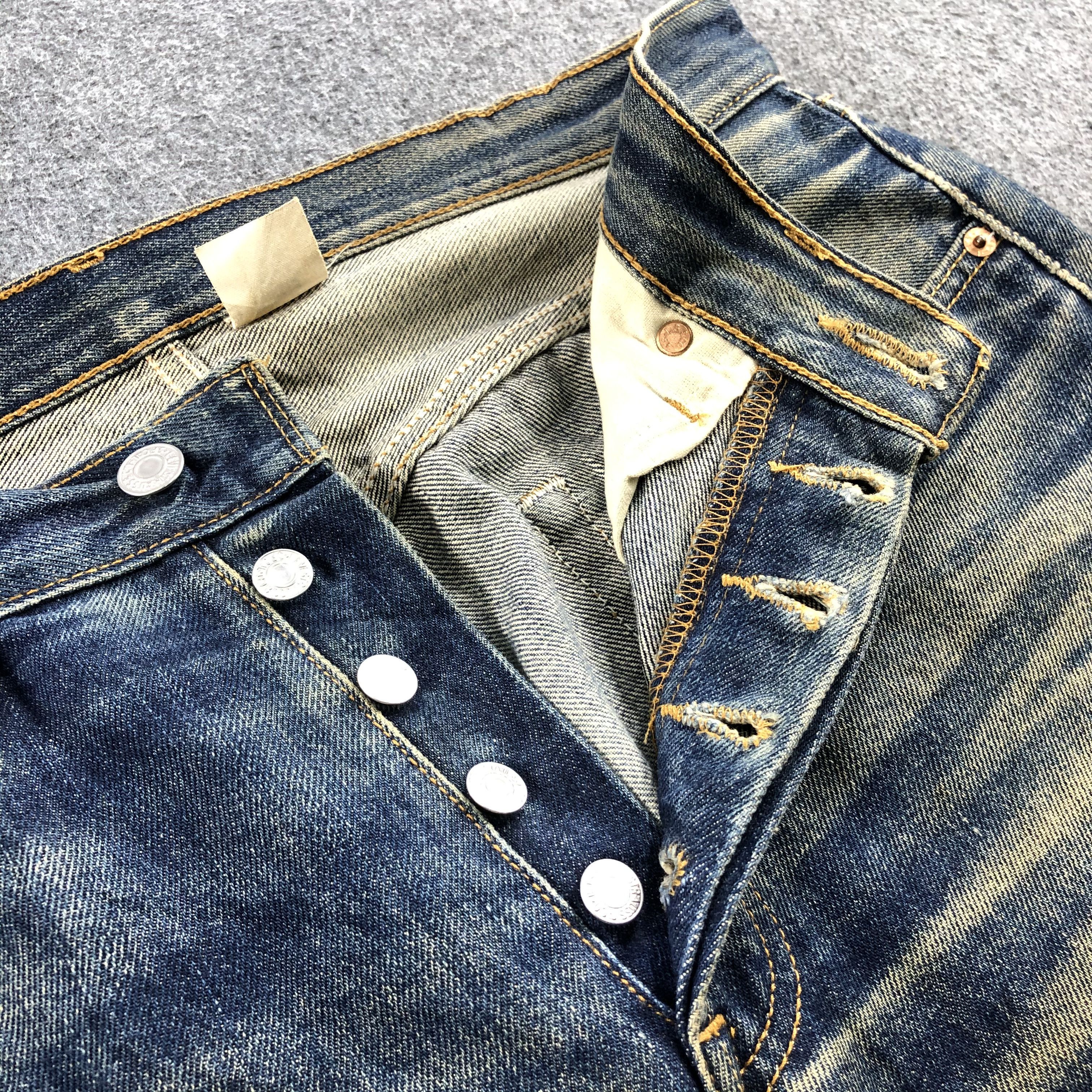 Levi's Vintage 90s Rusty Whisker Levis 501 Jeans-JM910 Size US 32 / EU 48 - 9 Thumbnail