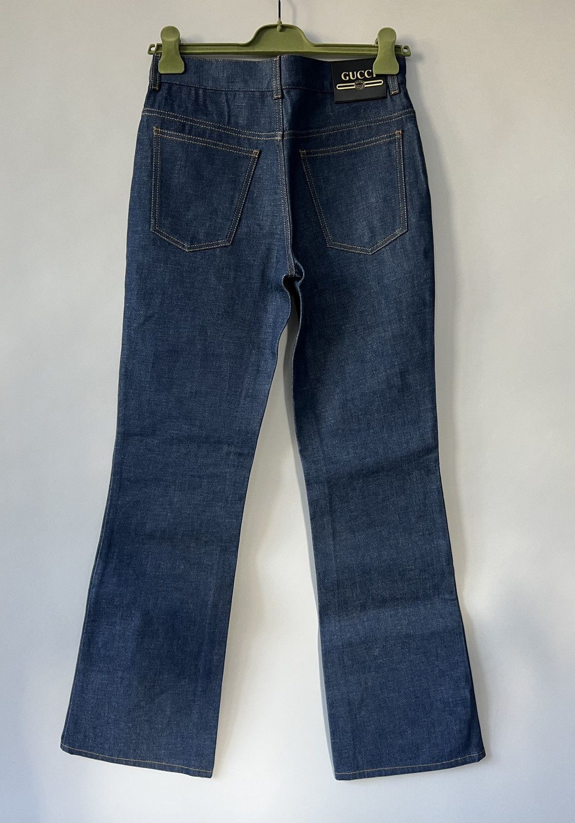 Gucci Gucci Logo Washed Denim Flare Pants Size US 32 / EU 48 - 8 Thumbnail