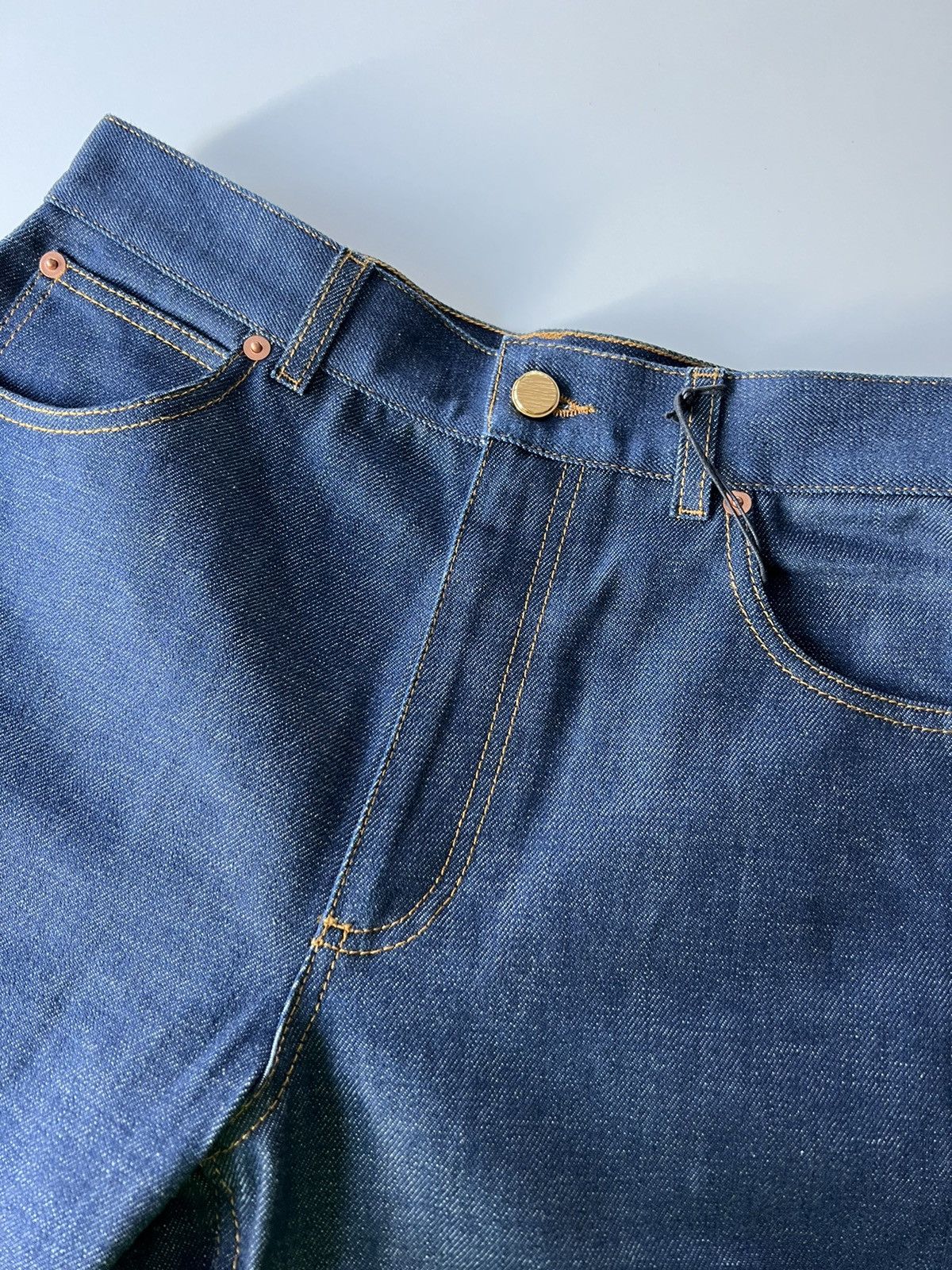 Gucci Gucci Logo Washed Denim Flare Pants Size US 32 / EU 48 - 10 Thumbnail