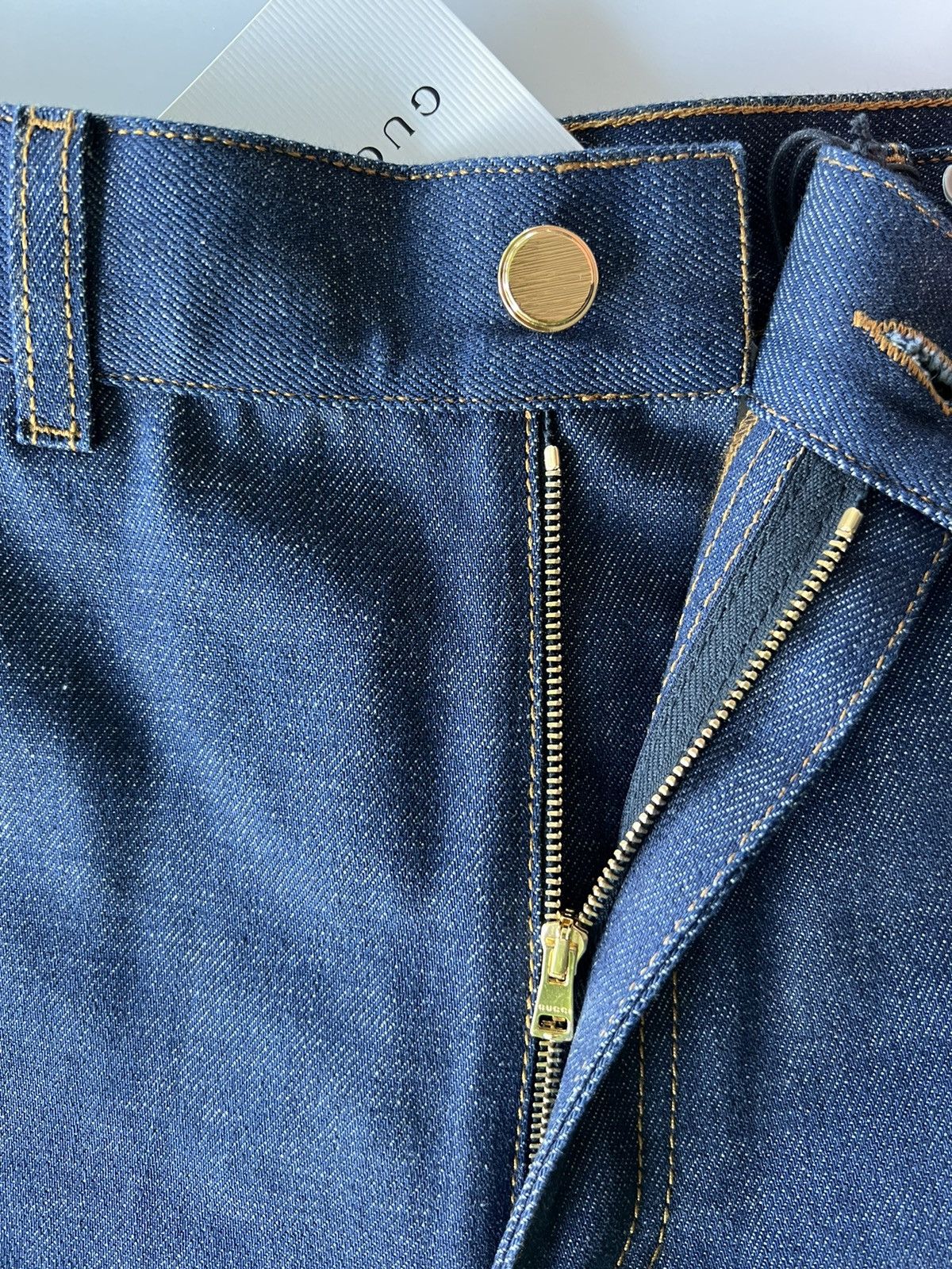 Gucci Gucci Logo Washed Denim Flare Pants Size US 32 / EU 48 - 11 Thumbnail