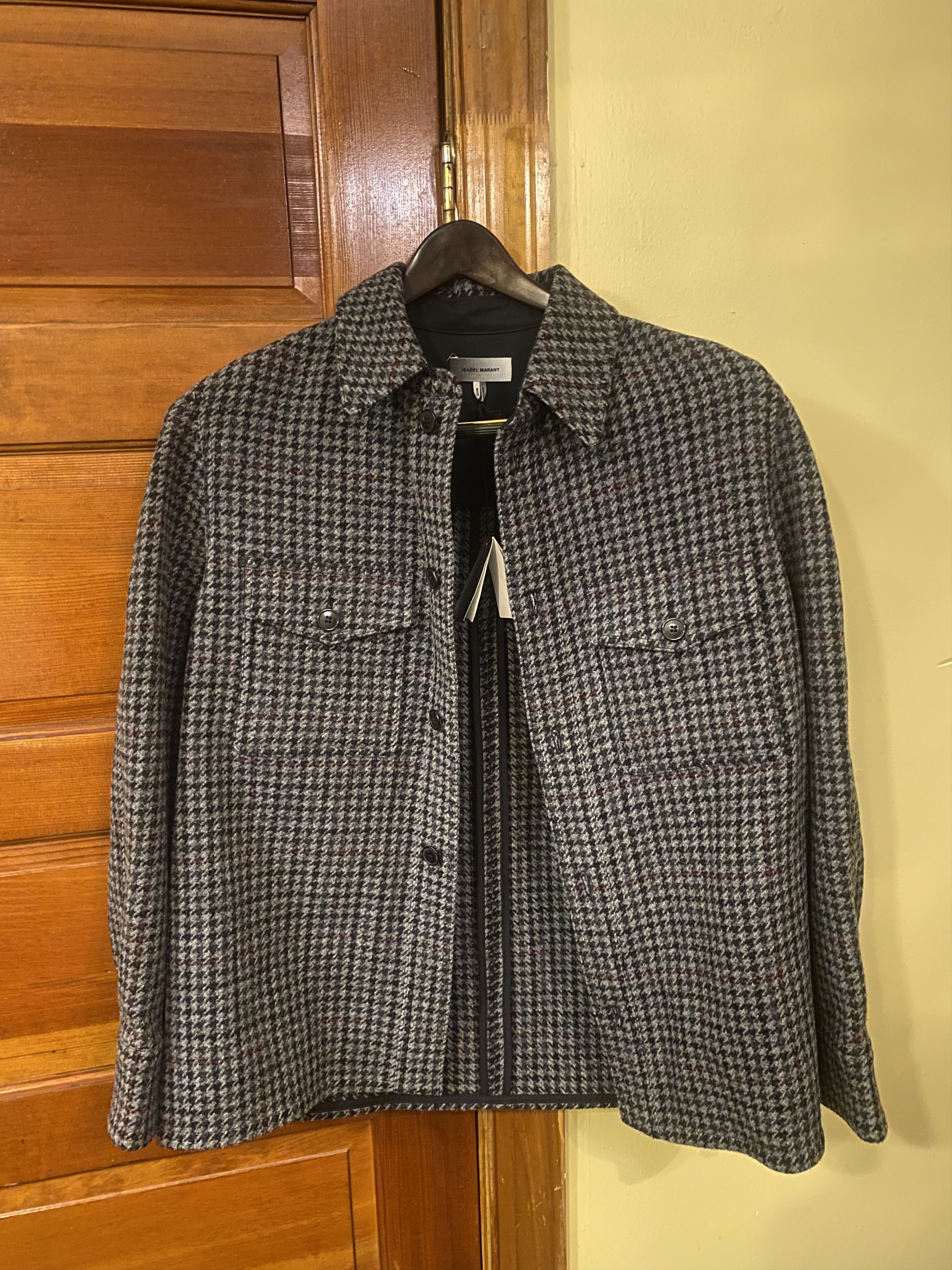 image of Isabel Marant Gervon Shirt Jacket in Anthracite, Men's (Size Large)