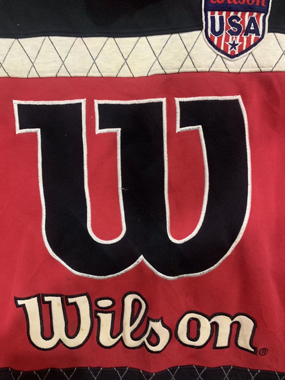 Vintage × Wilson Vintage Classic Wilson USA Patch Spell Out Logo Size US L / EU 52-54 / 3 - 5 Thumbnail